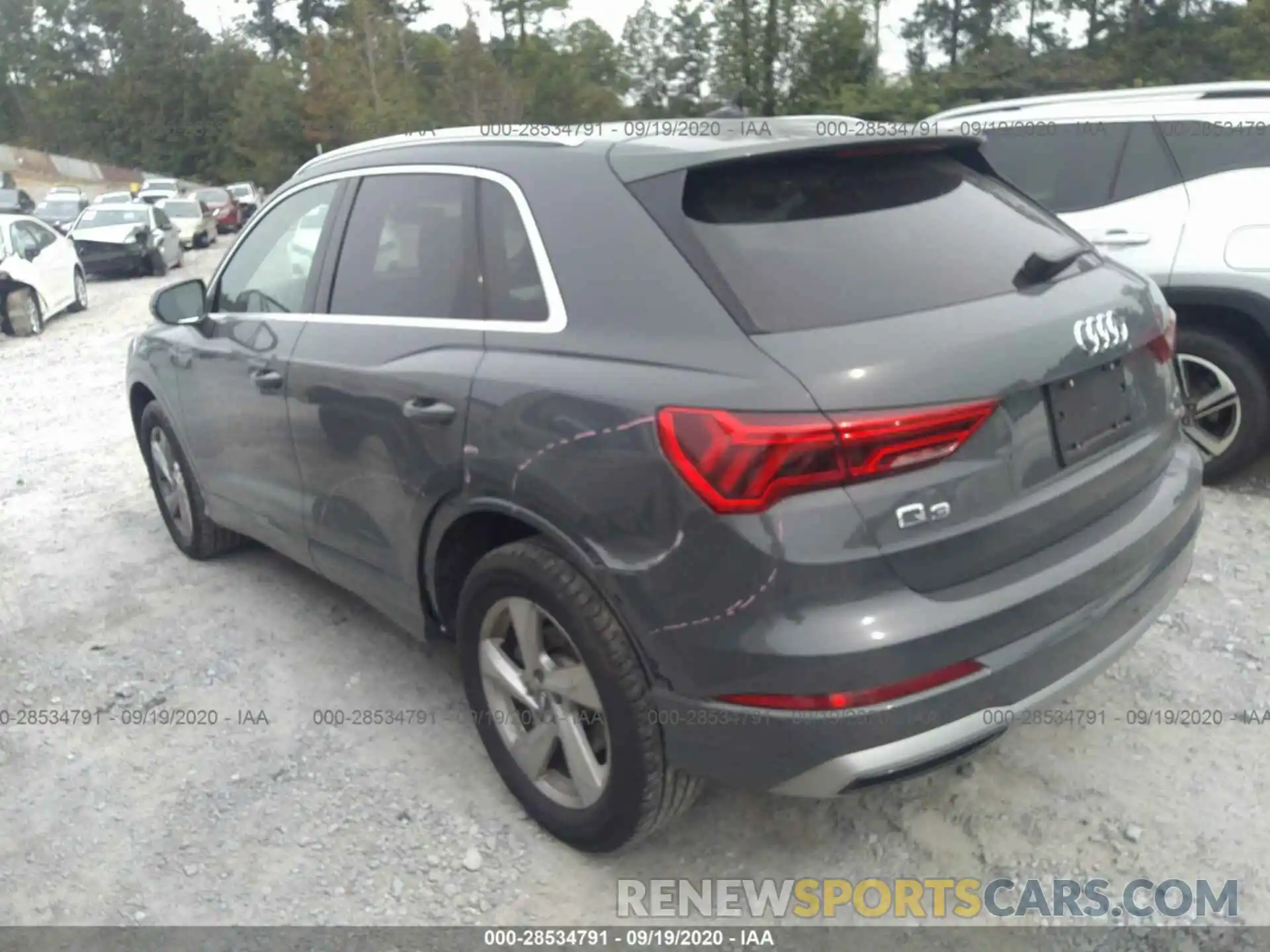 3 Photograph of a damaged car WA1AECF30L1033694 AUDI Q3 2020