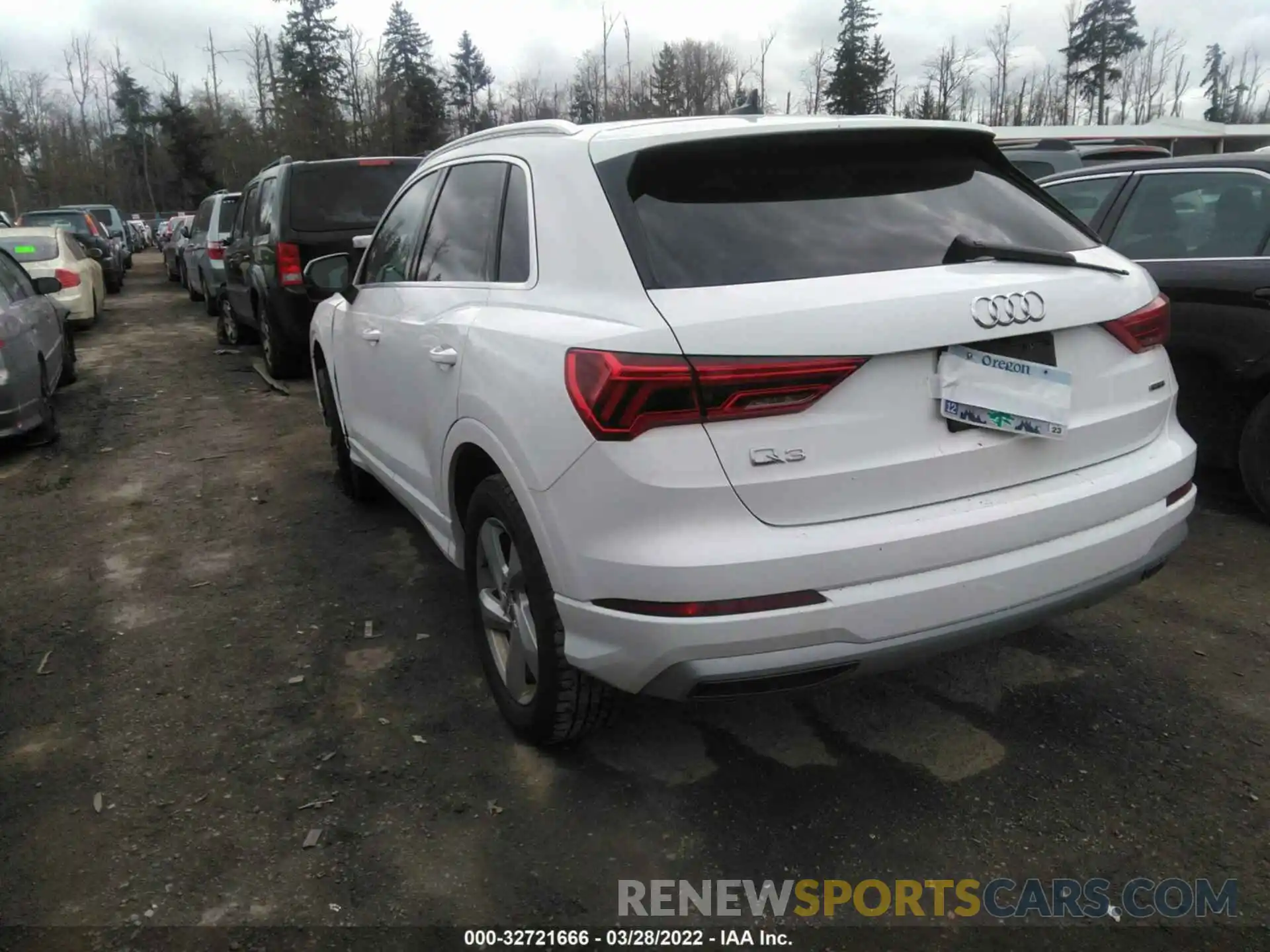 3 Фотография поврежденного автомобиля WA1AECF30L1038331 AUDI Q3 2020