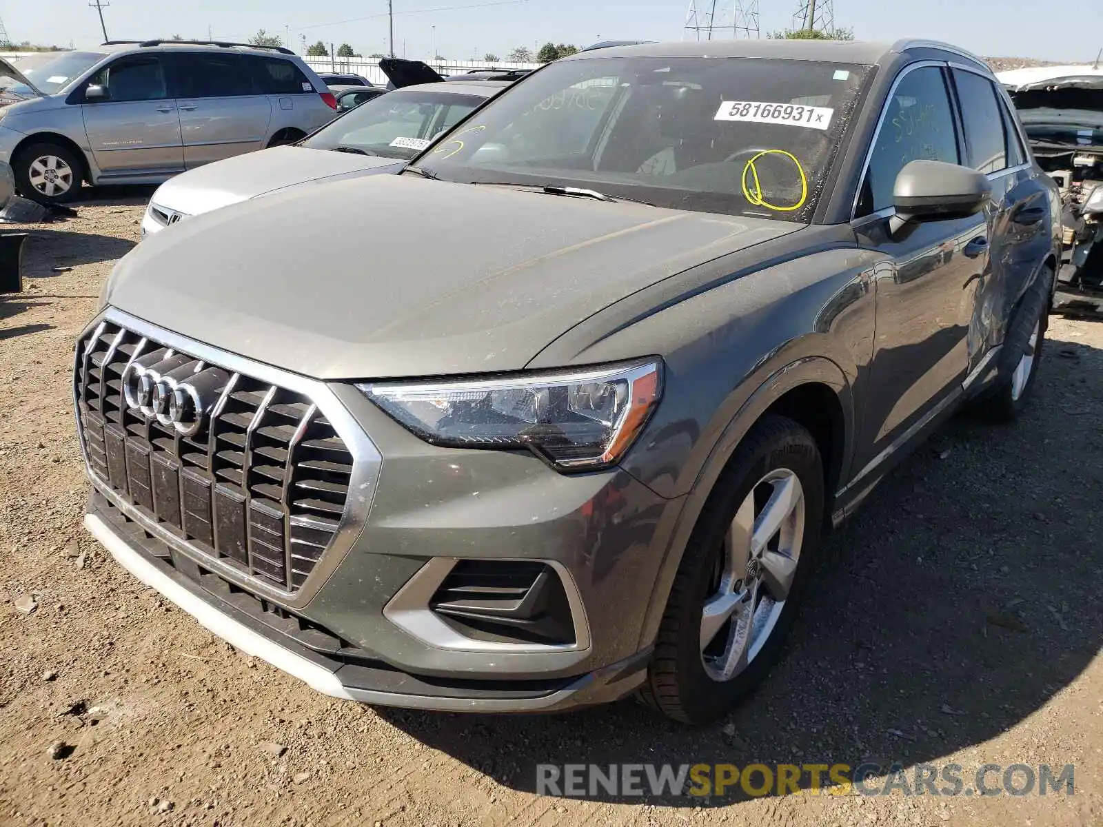 2 Photograph of a damaged car WA1AECF30L1052925 AUDI Q3 2020