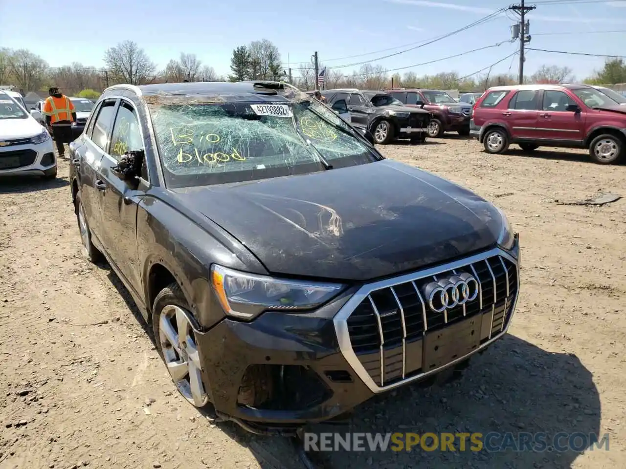 1 Photograph of a damaged car WA1AECF30L1076335 AUDI Q3 2020