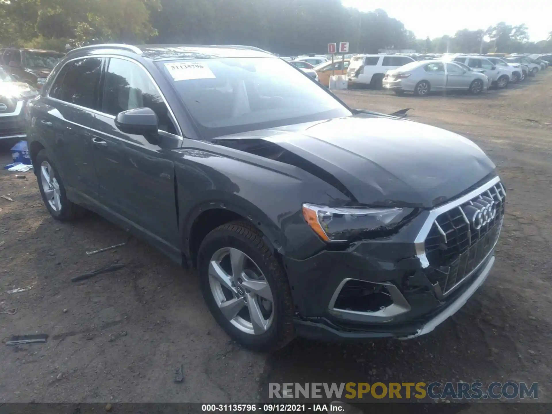 1 Photograph of a damaged car WA1AECF30L1097914 AUDI Q3 2020