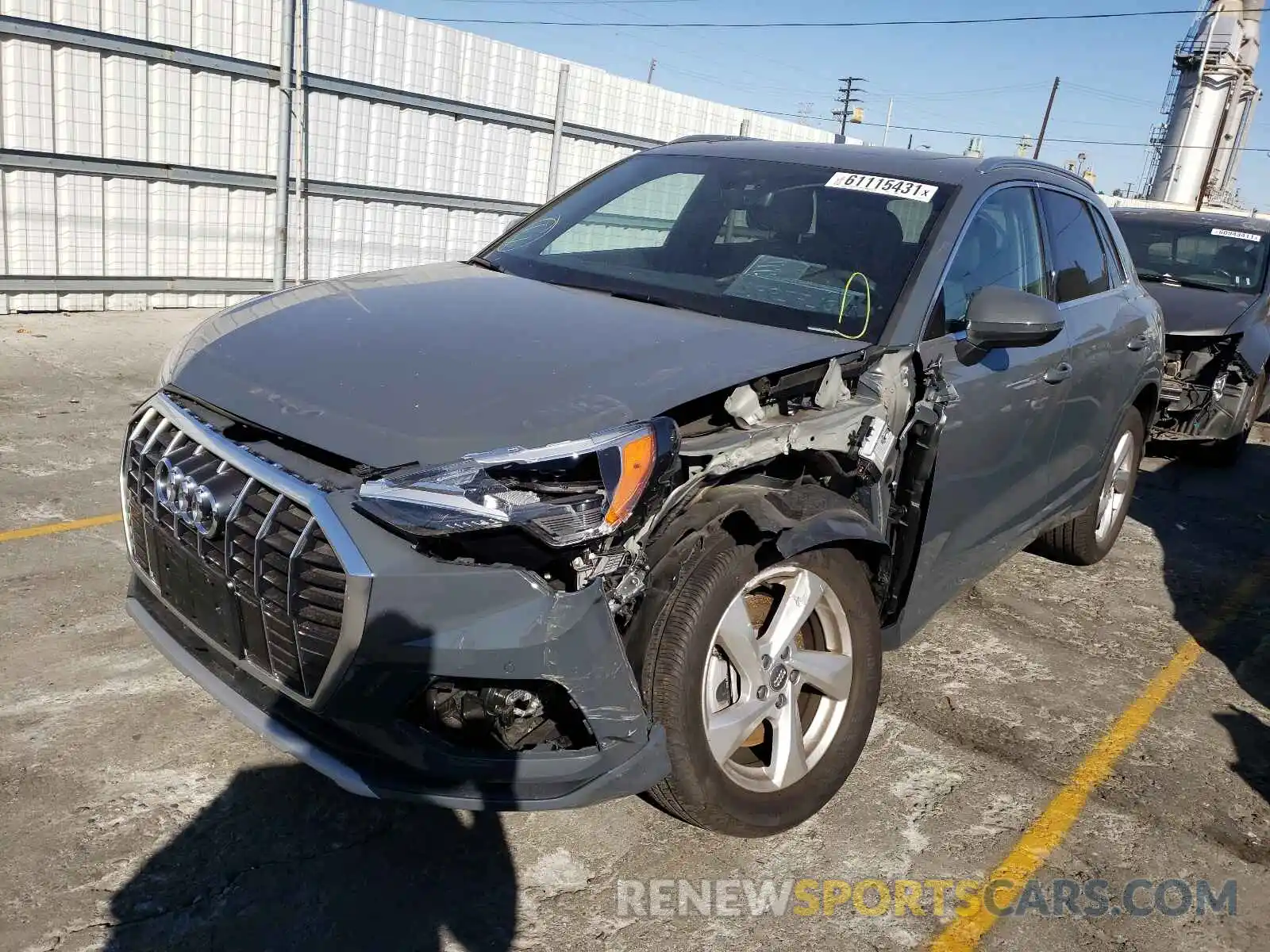 2 Photograph of a damaged car WA1AECF31L1004950 AUDI Q3 2020