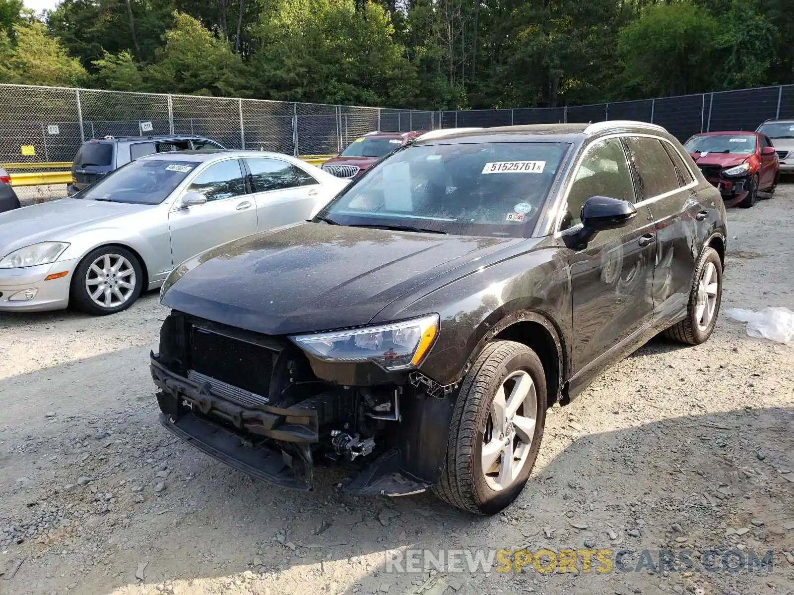 2 Photograph of a damaged car WA1AECF31L1024423 AUDI Q3 2020