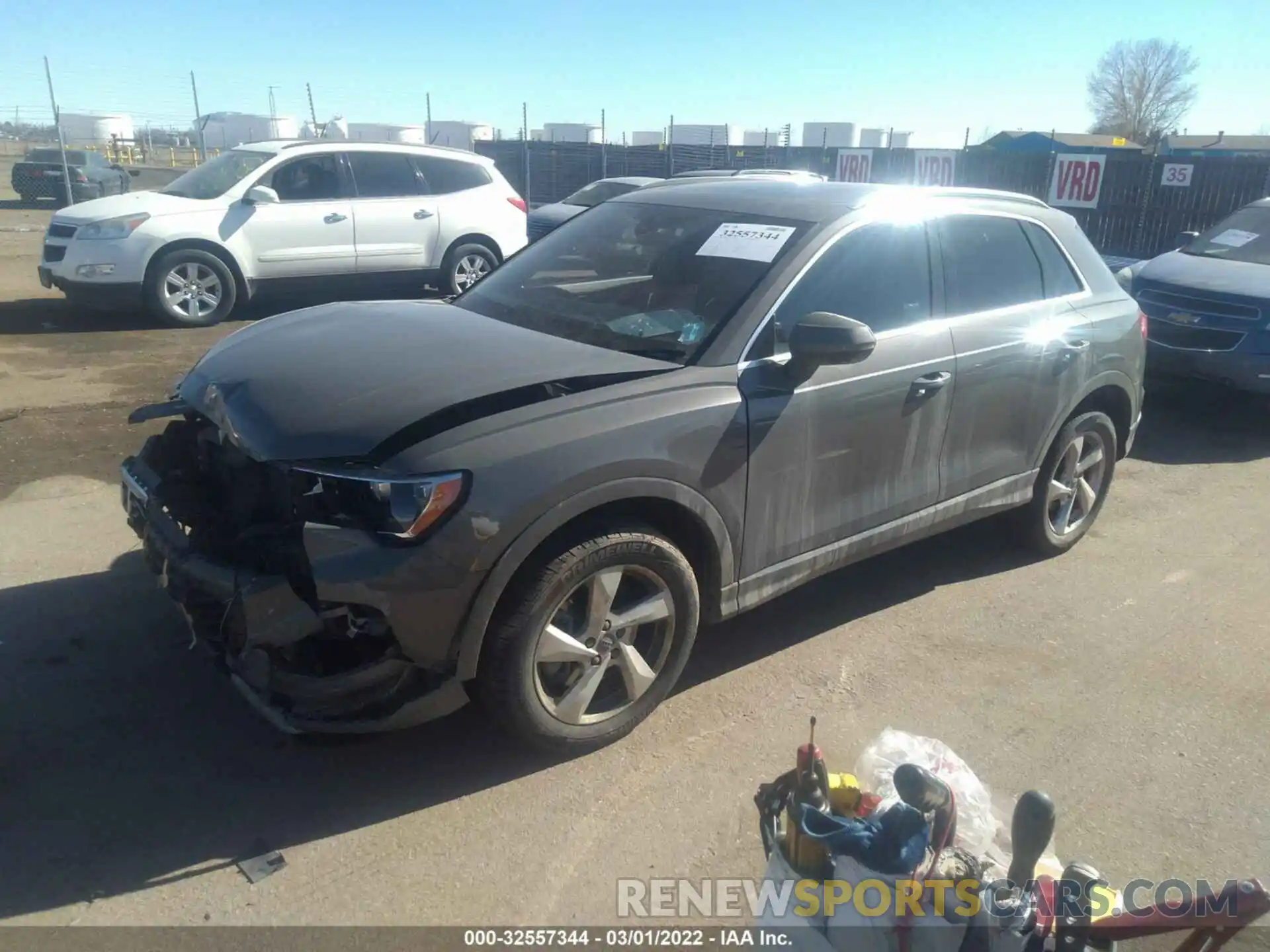 2 Фотография поврежденного автомобиля WA1AECF31L1035048 AUDI Q3 2020