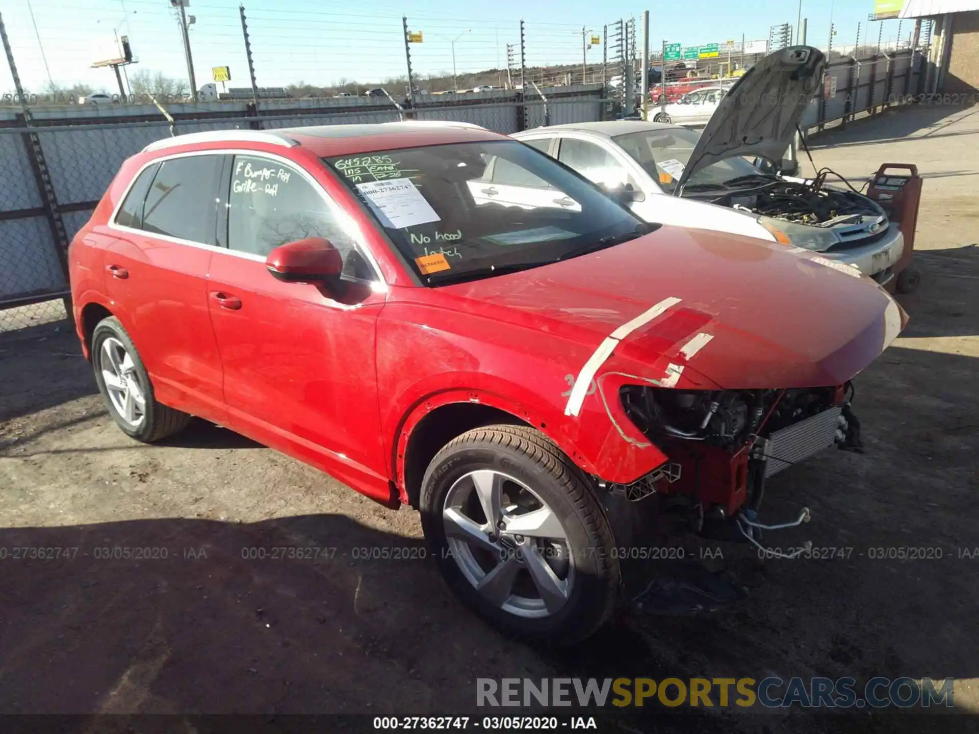 1 Photograph of a damaged car WA1AECF31L1035129 AUDI Q3 2020