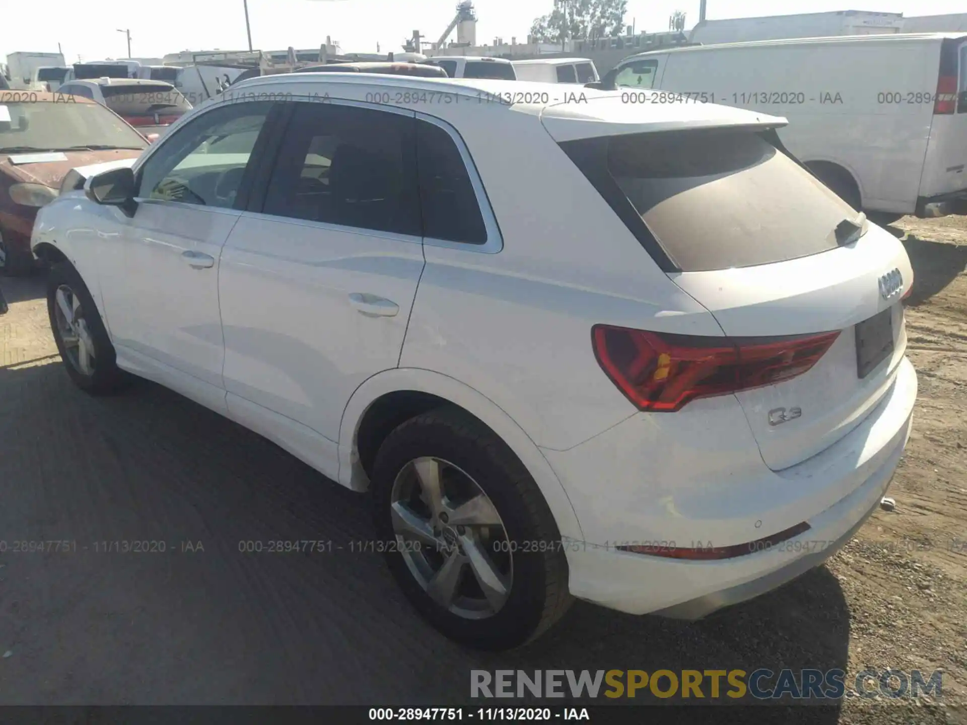 3 Photograph of a damaged car WA1AECF31L1039956 AUDI Q3 2020