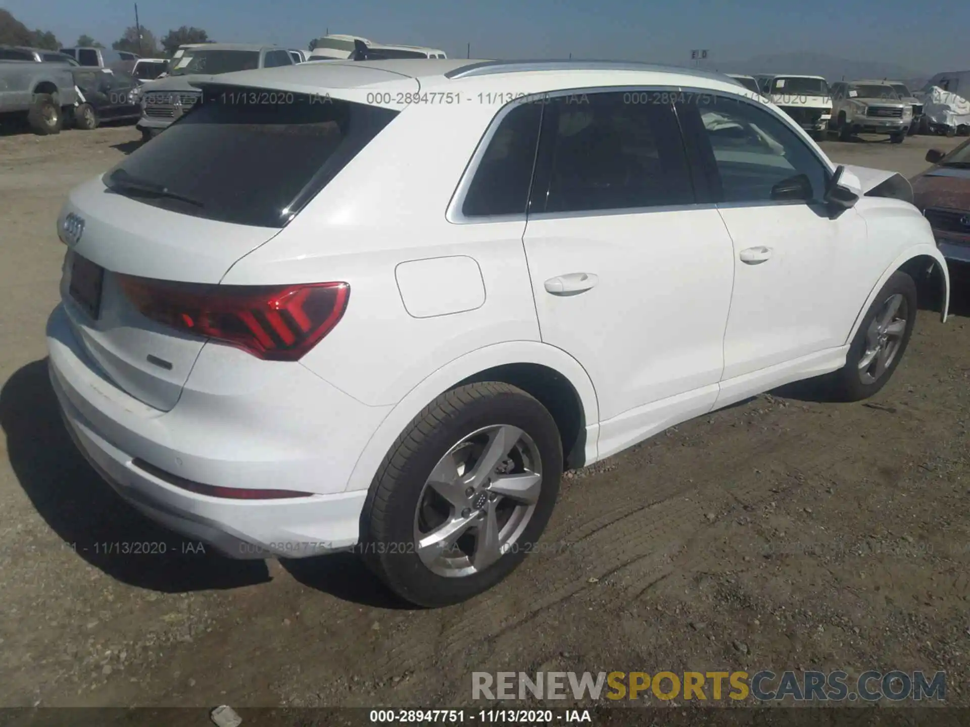 4 Фотография поврежденного автомобиля WA1AECF31L1039956 AUDI Q3 2020