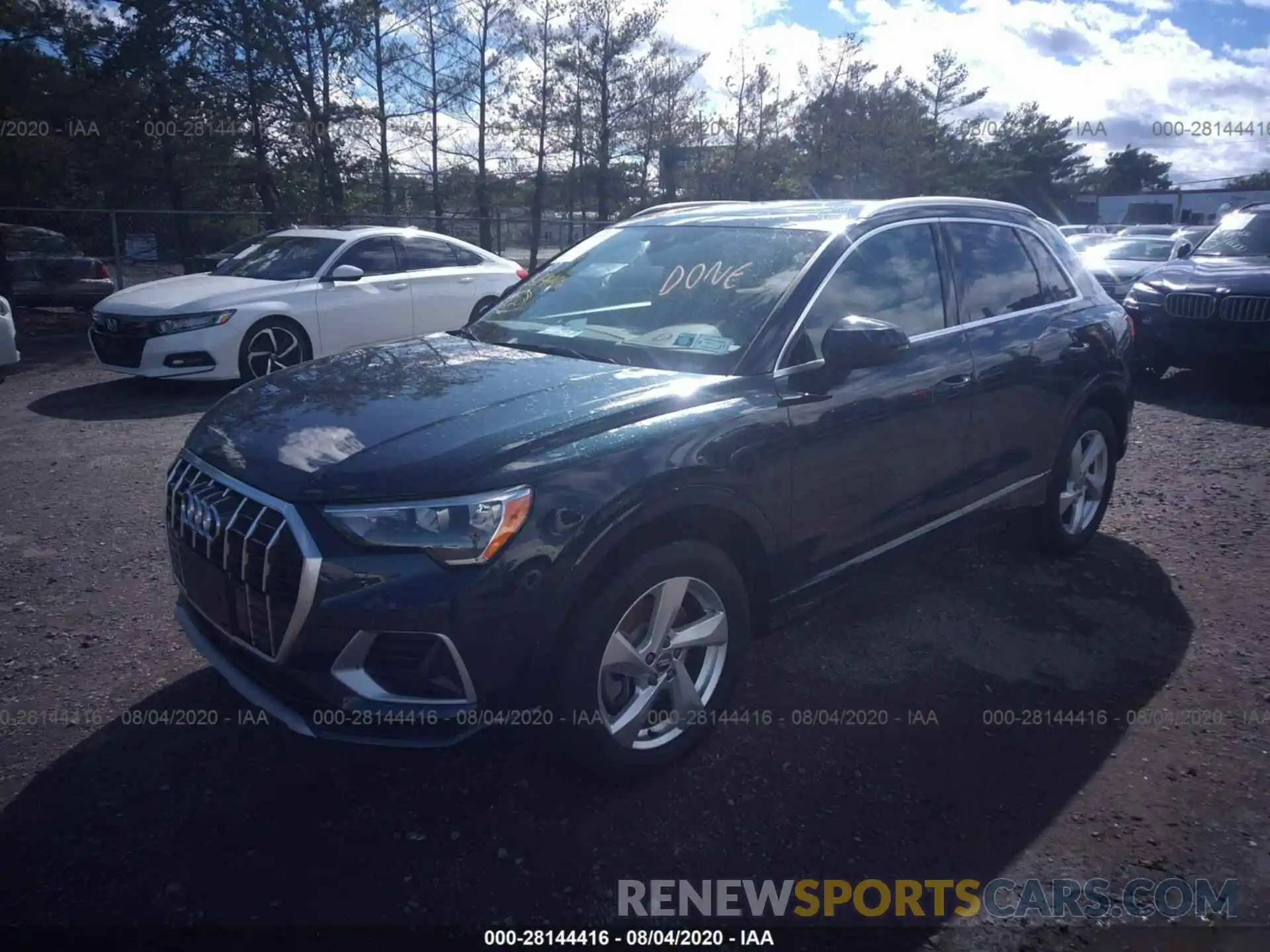 2 Photograph of a damaged car WA1AECF31L1041321 AUDI Q3 2020