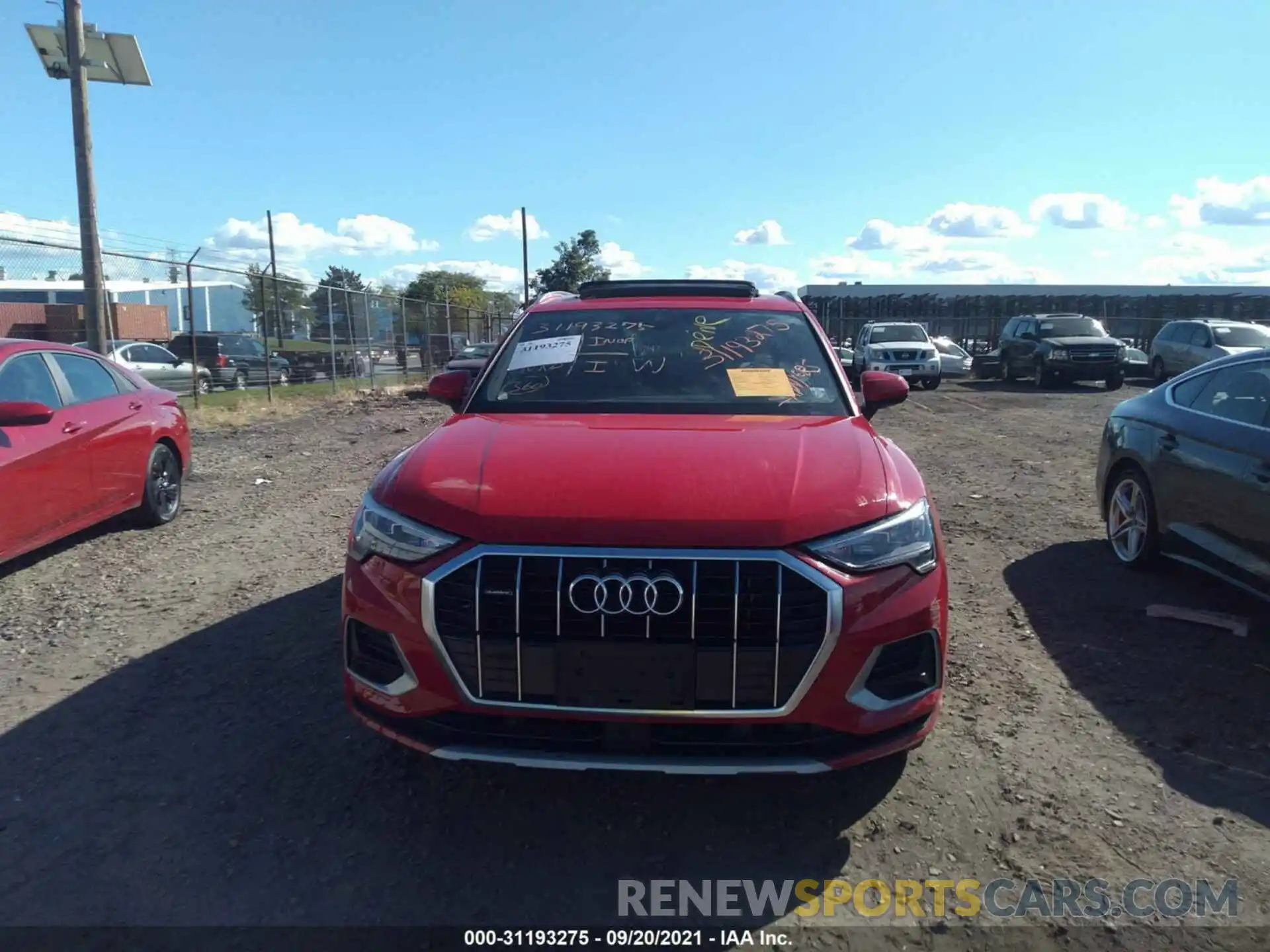 6 Photograph of a damaged car WA1AECF31L1047104 AUDI Q3 2020