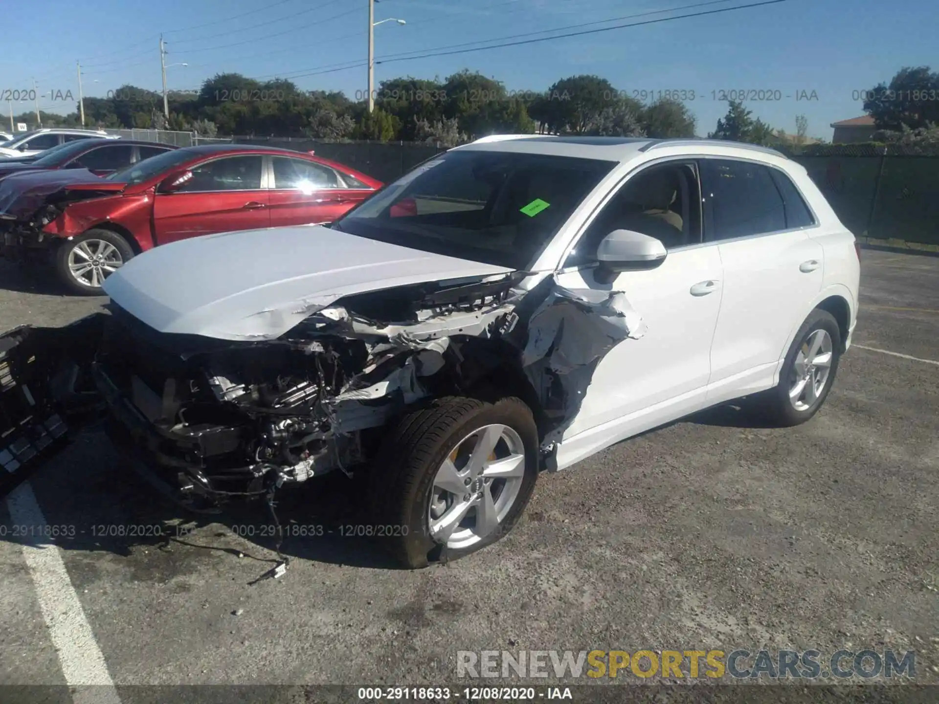 2 Photograph of a damaged car WA1AECF31L1071774 AUDI Q3 2020