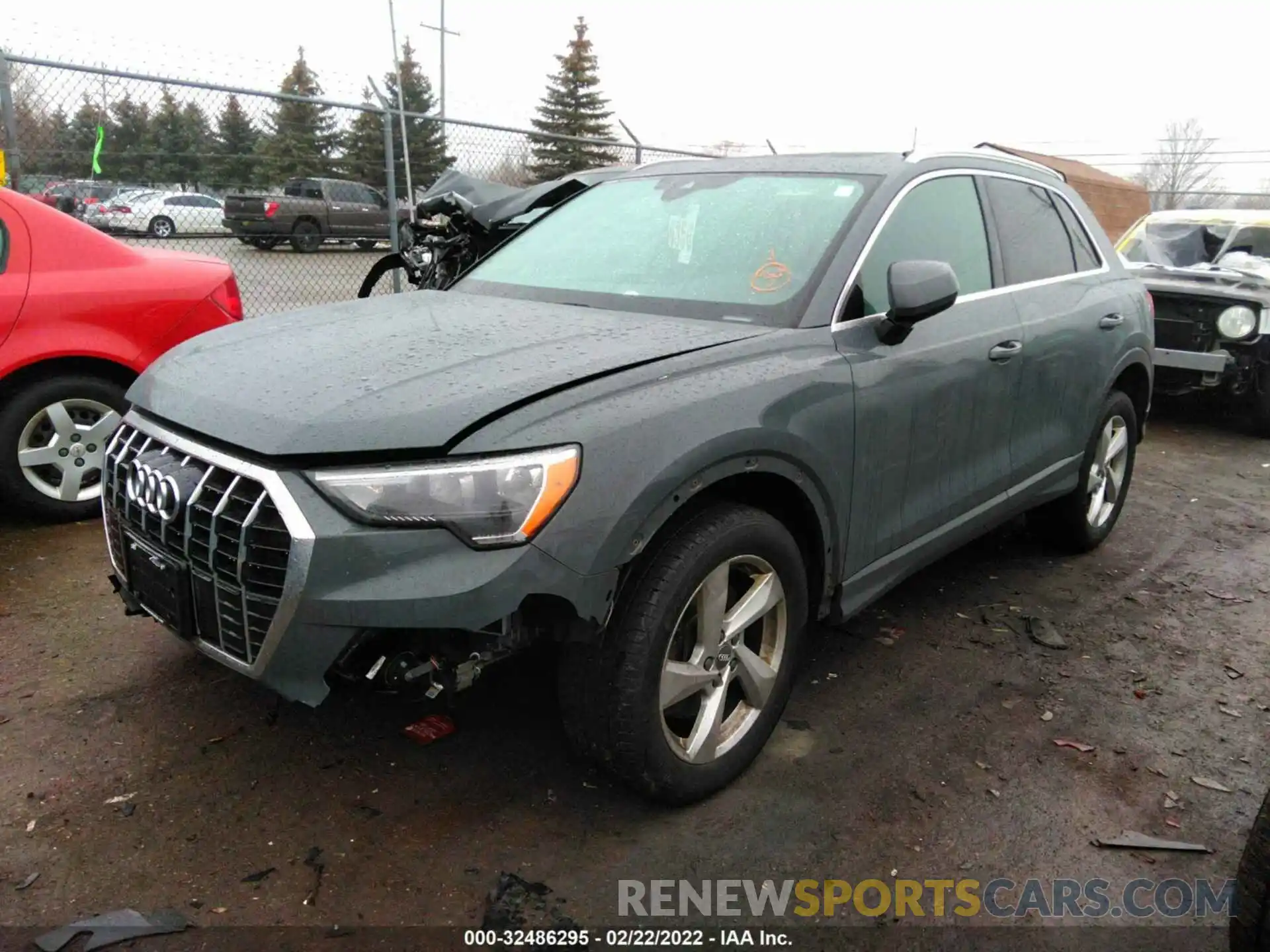 2 Photograph of a damaged car WA1AECF32L1024205 AUDI Q3 2020