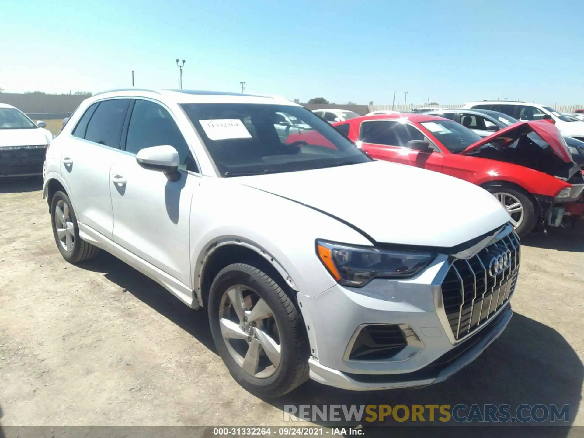 1 Photograph of a damaged car WA1AECF32L1034412 AUDI Q3 2020