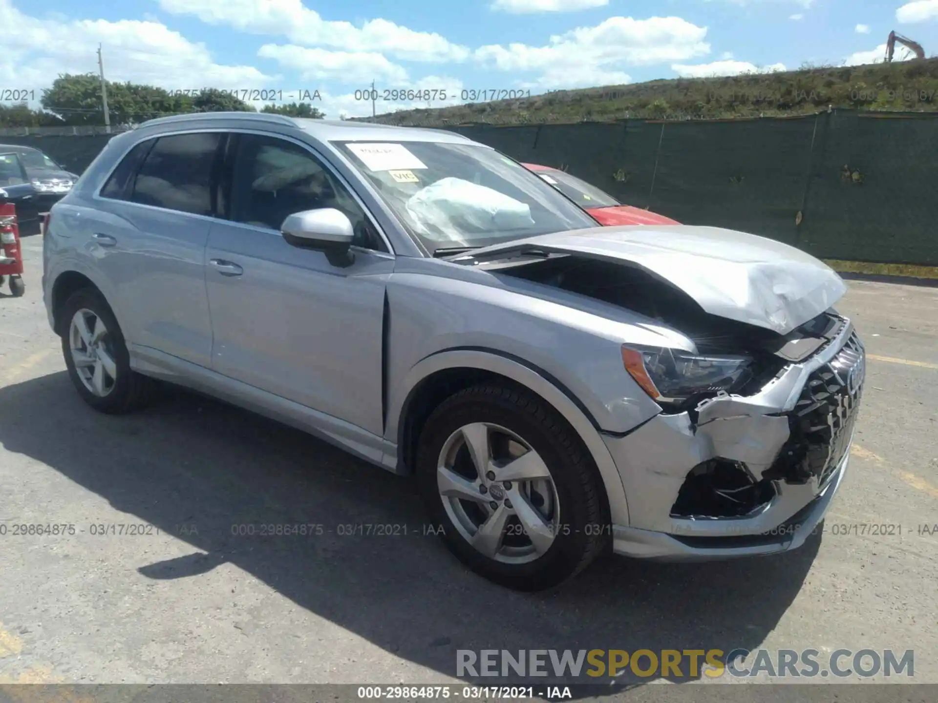 1 Photograph of a damaged car WA1AECF32L1124305 AUDI Q3 2020