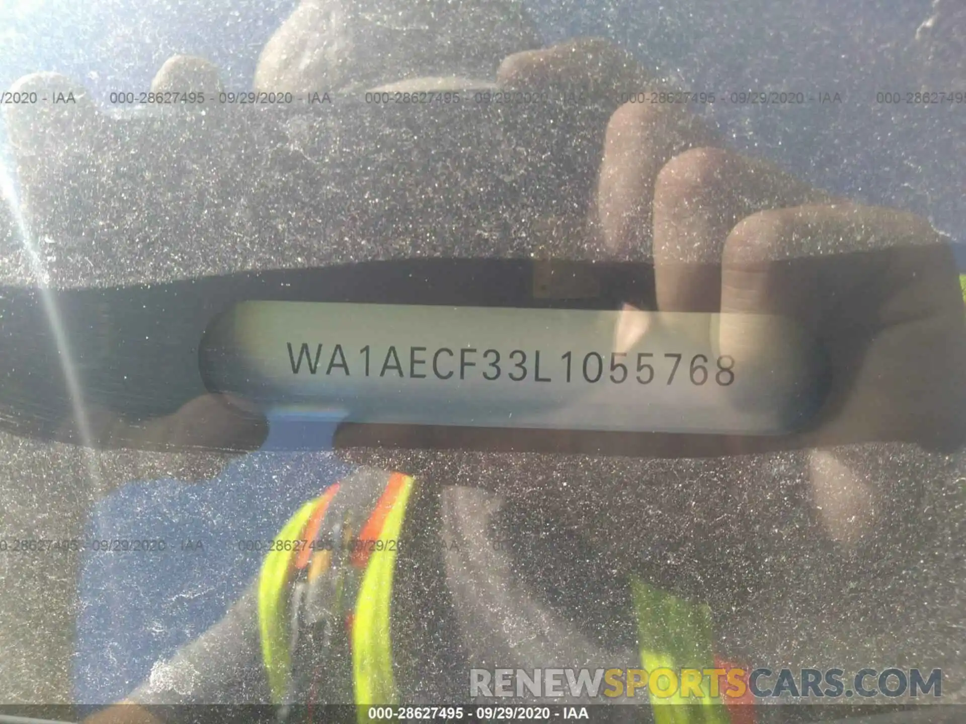 9 Фотография поврежденного автомобиля WA1AECF33L1055768 AUDI Q3 2020