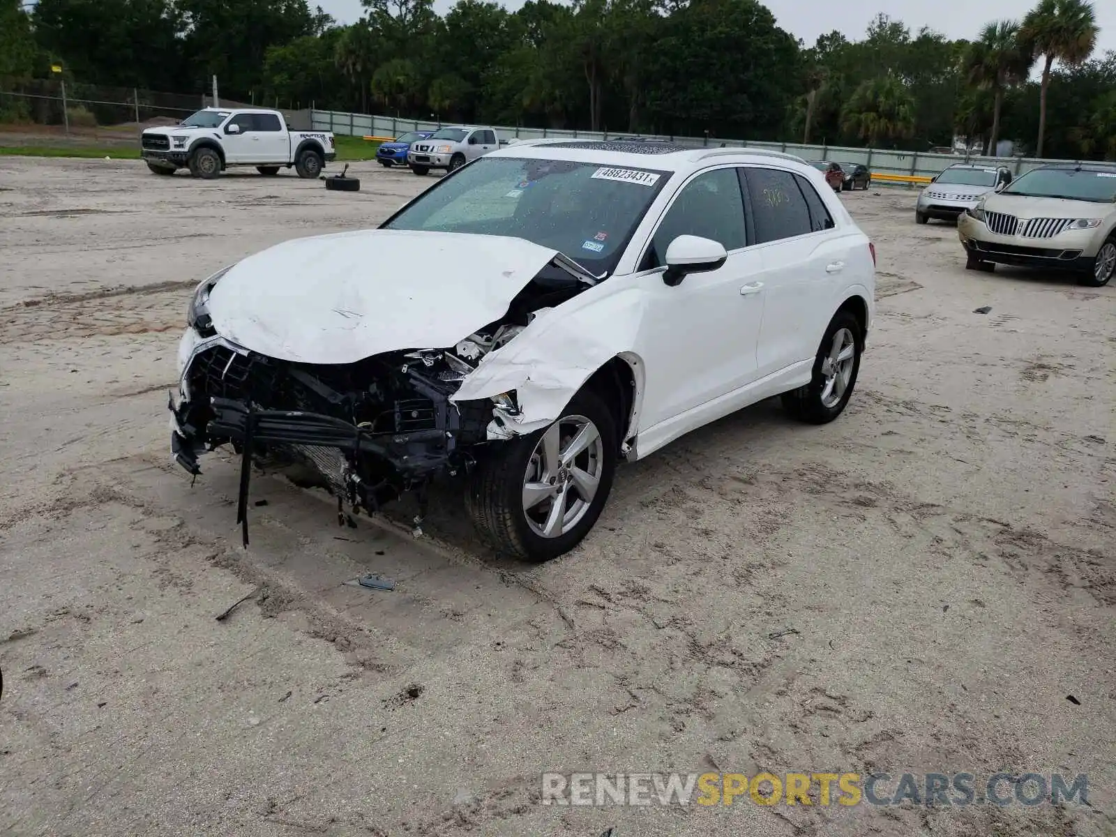 2 Photograph of a damaged car WA1AECF33L1100854 AUDI Q3 2020