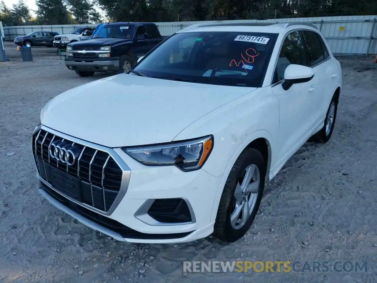 2 Photograph of a damaged car WA1AECF34L1033620 AUDI Q3 2020