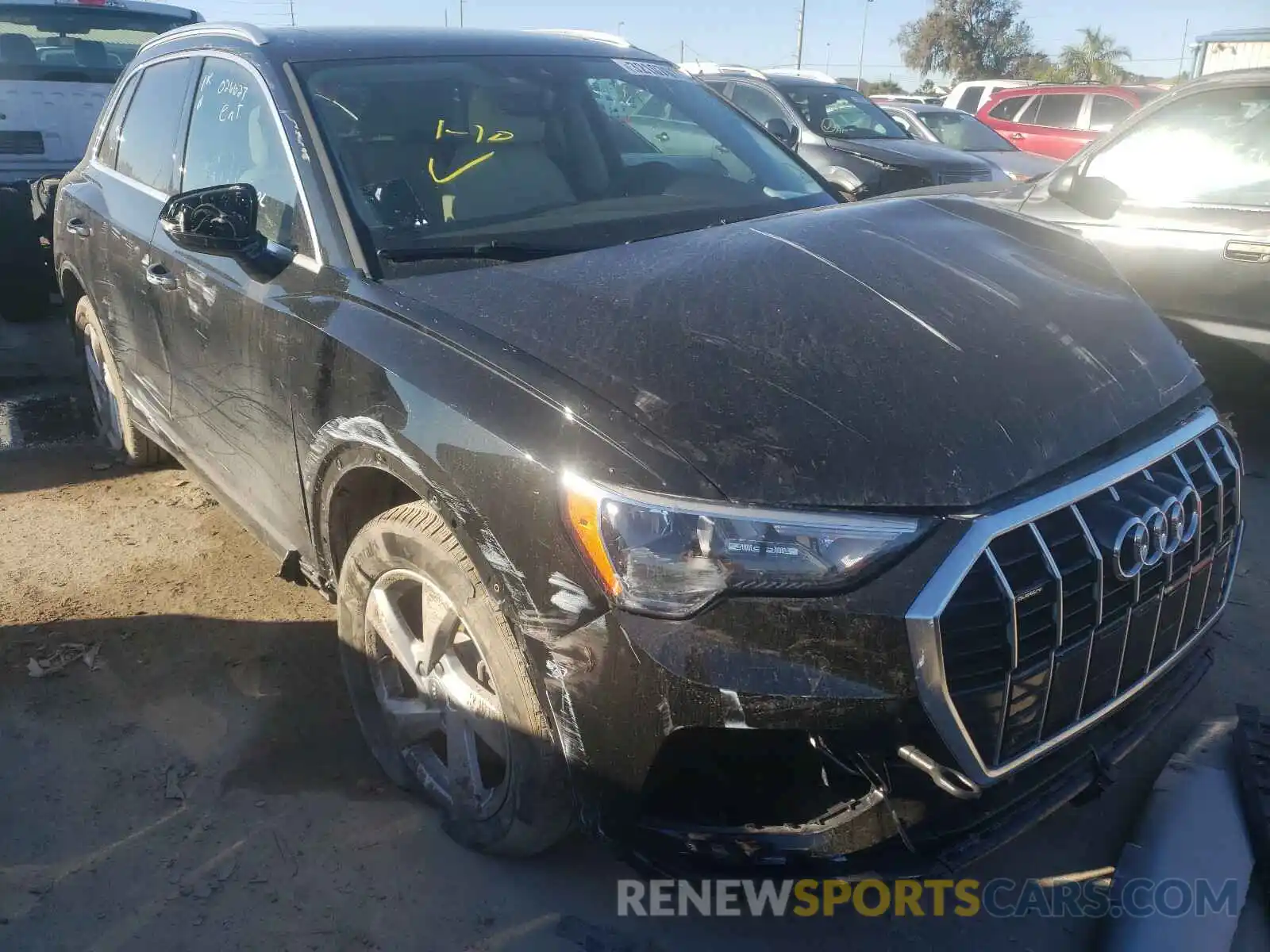 1 Photograph of a damaged car WA1AECF35L1026627 AUDI Q3 2020