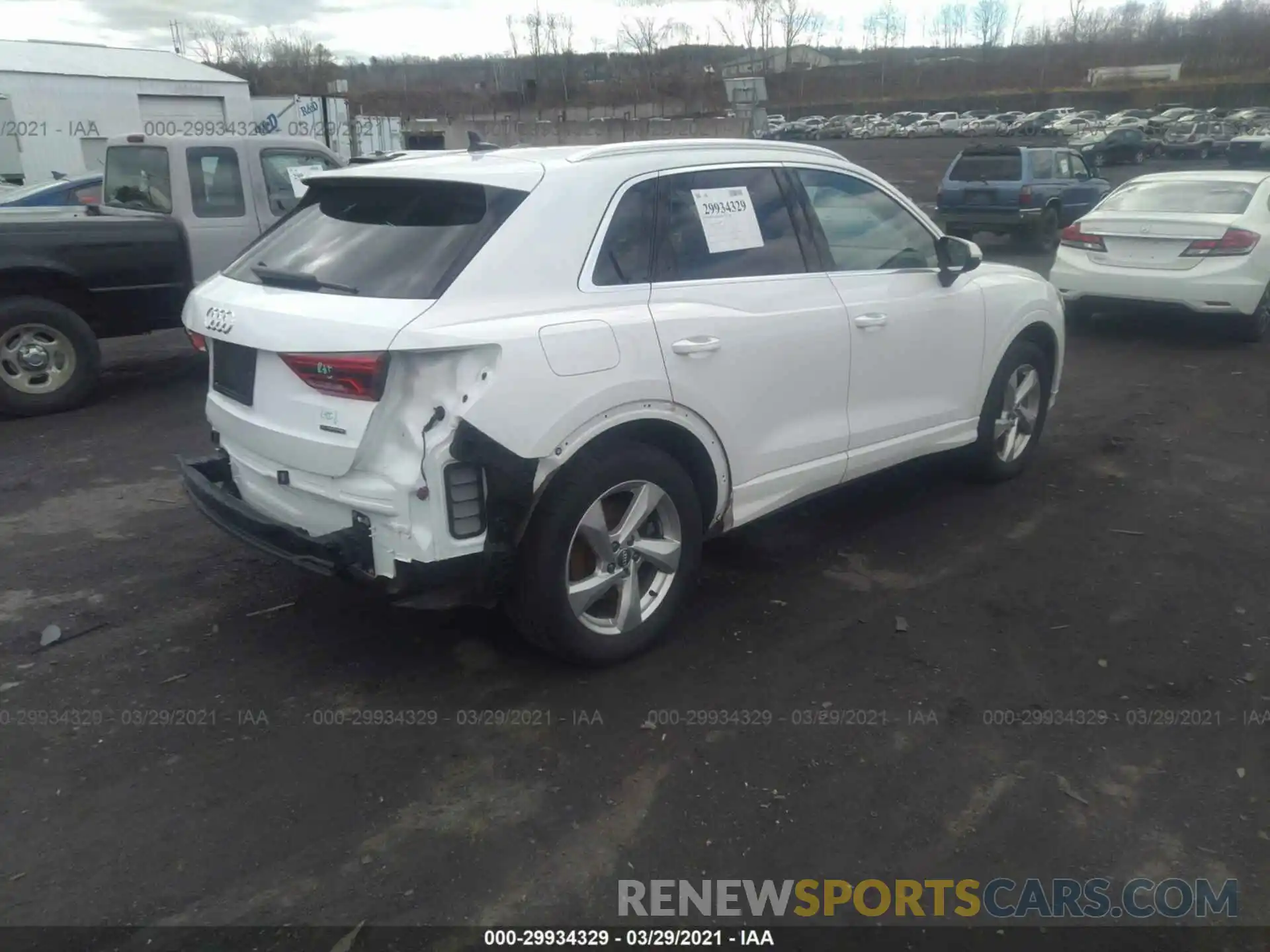 4 Photograph of a damaged car WA1AECF35L1027695 AUDI Q3 2020