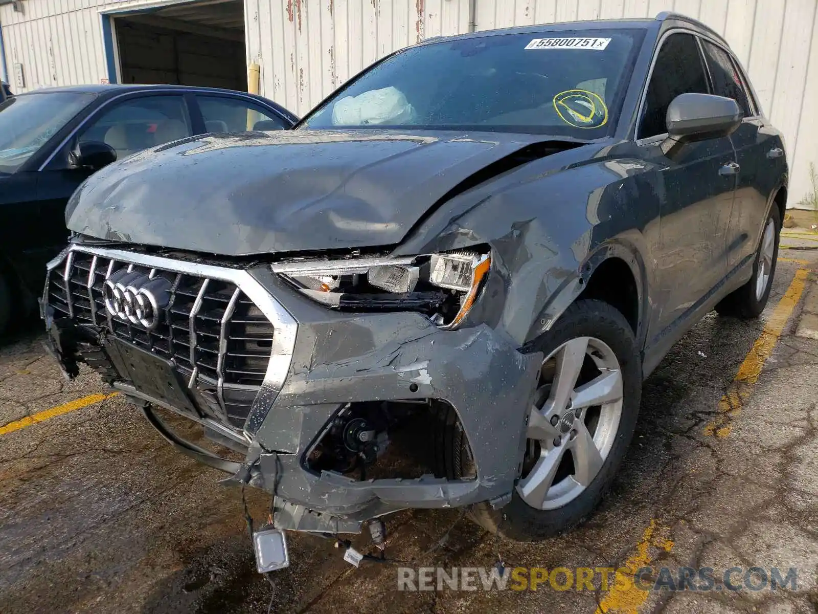 2 Фотография поврежденного автомобиля WA1AECF35L1041161 AUDI Q3 2020