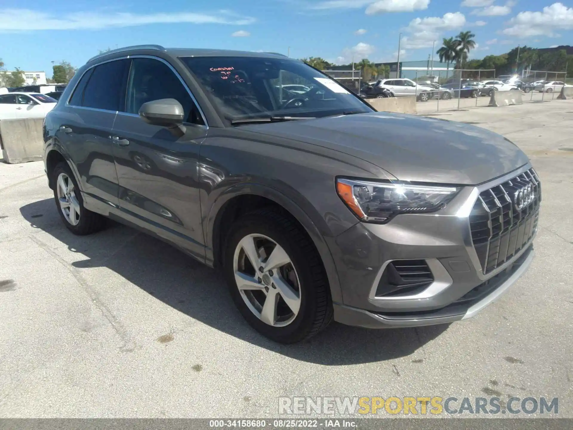 1 Photograph of a damaged car WA1AECF35L1059188 AUDI Q3 2020