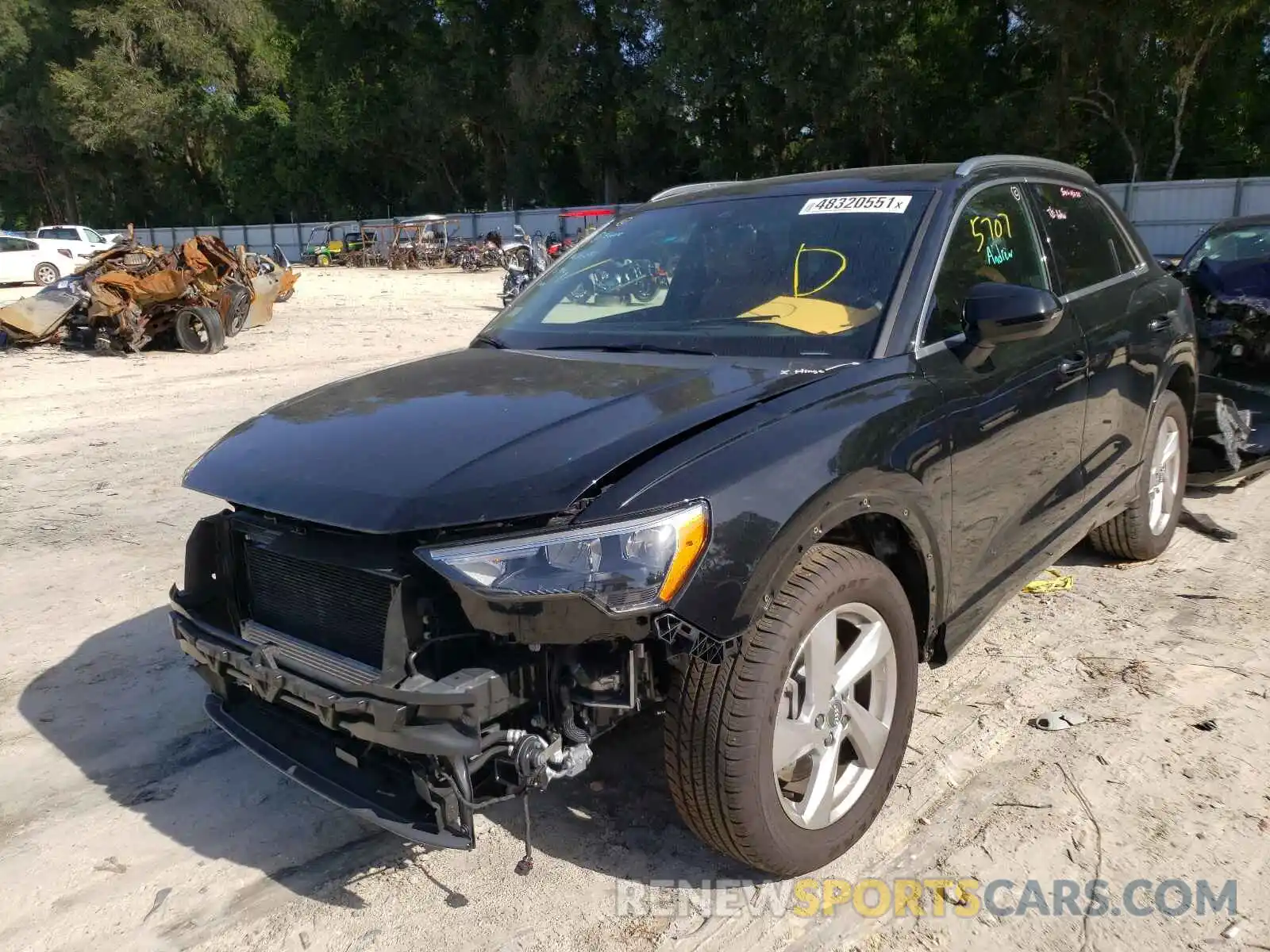 2 Photograph of a damaged car WA1AECF35L1084768 AUDI Q3 2020