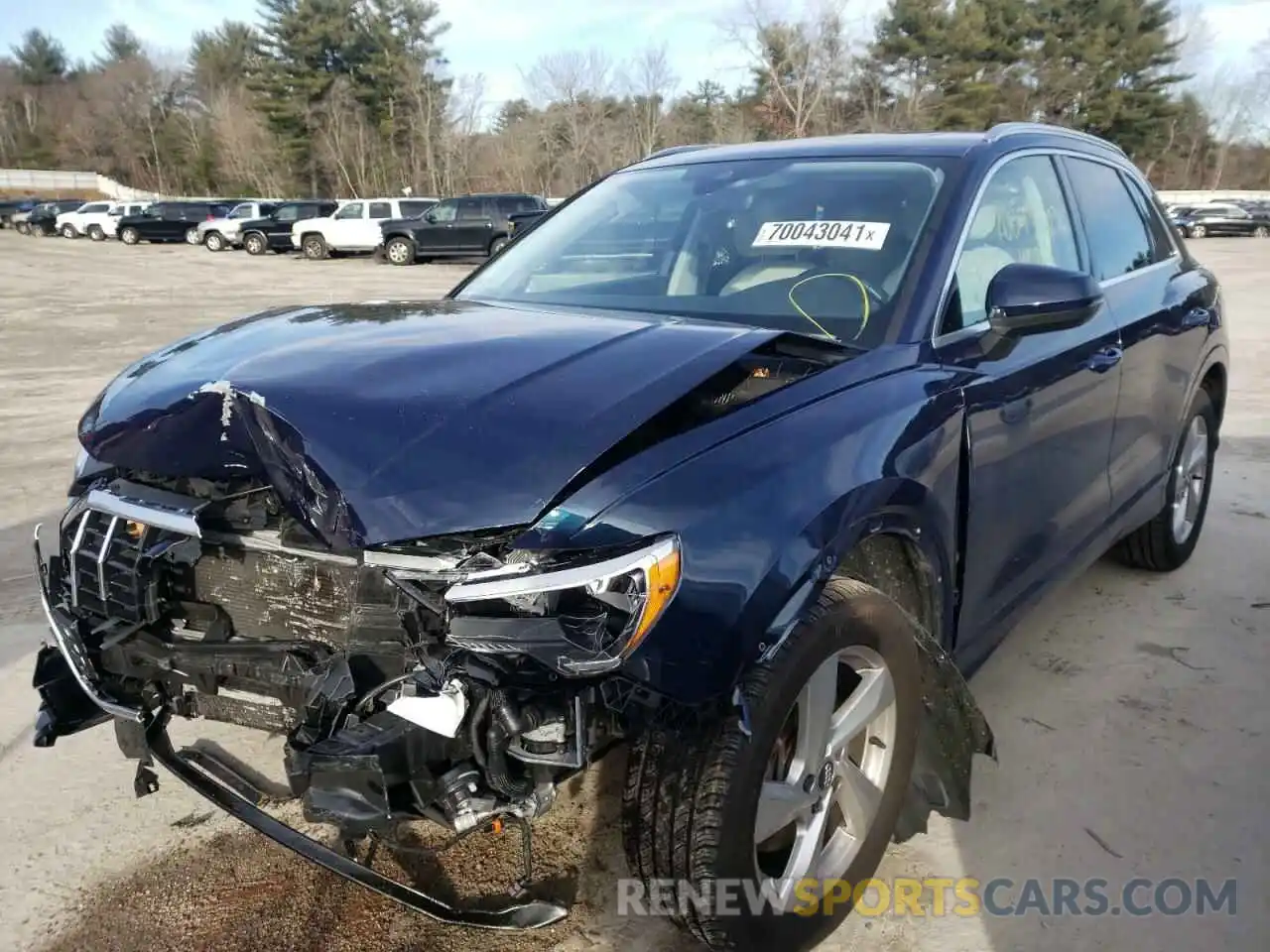 2 Photograph of a damaged car WA1AECF35L1107238 AUDI Q3 2020