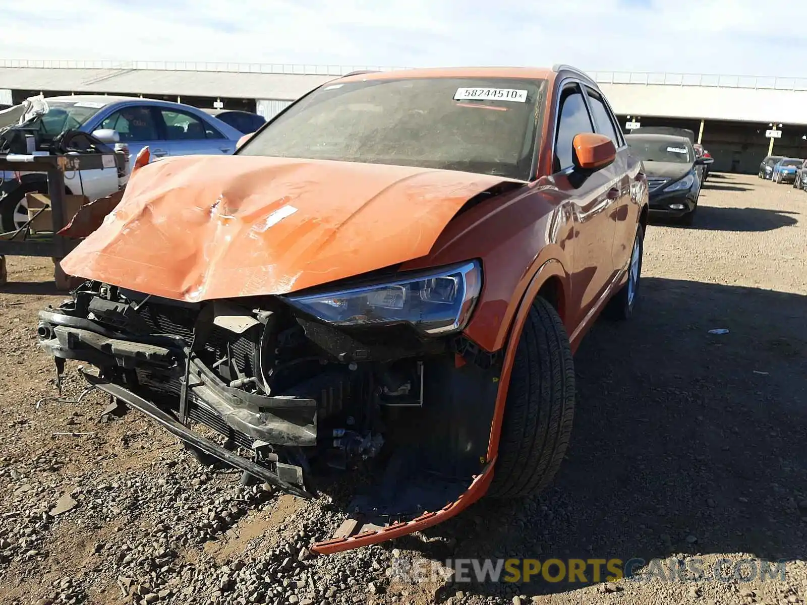 2 Photograph of a damaged car WA1AECF36L1006760 AUDI Q3 2020