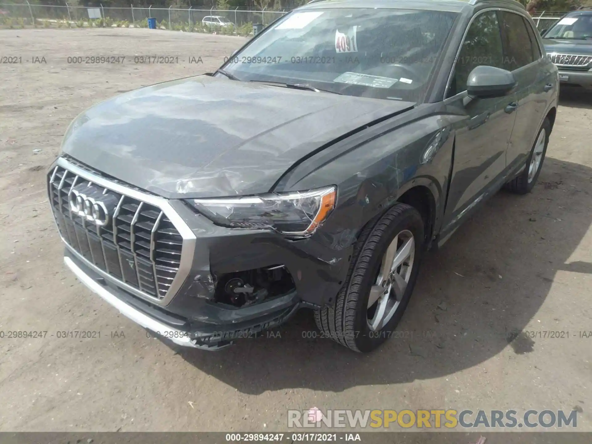 6 Фотография поврежденного автомобиля WA1AECF36L1026684 AUDI Q3 2020