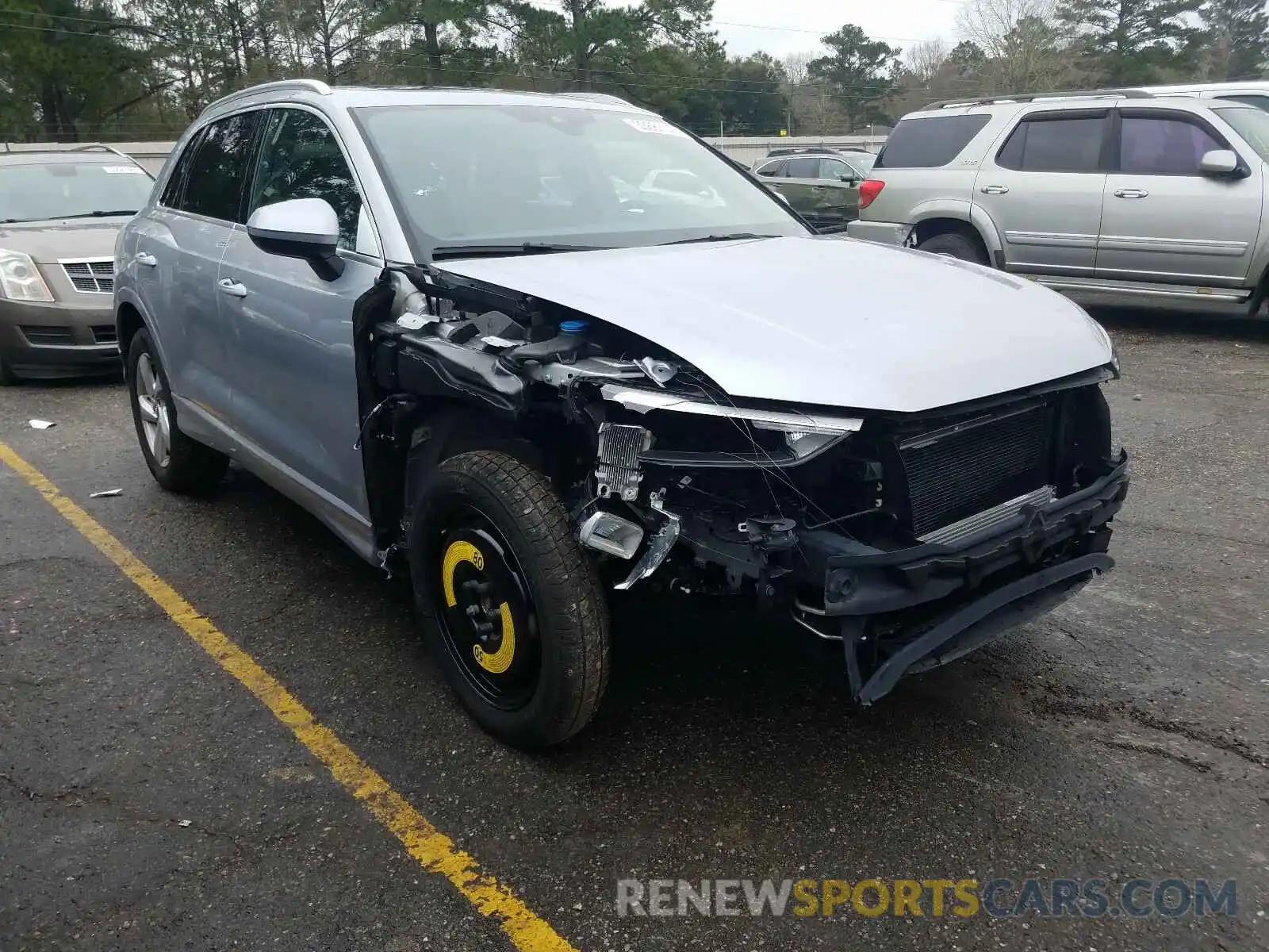 1 Photograph of a damaged car WA1AECF36L1029293 AUDI Q3 2020