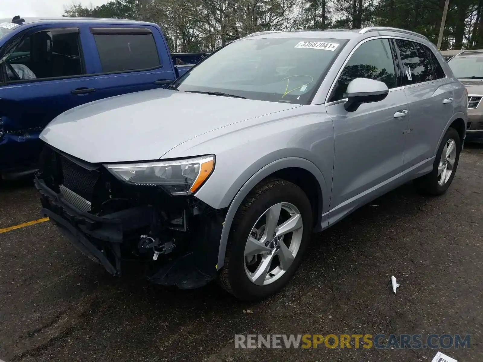 2 Photograph of a damaged car WA1AECF36L1029293 AUDI Q3 2020