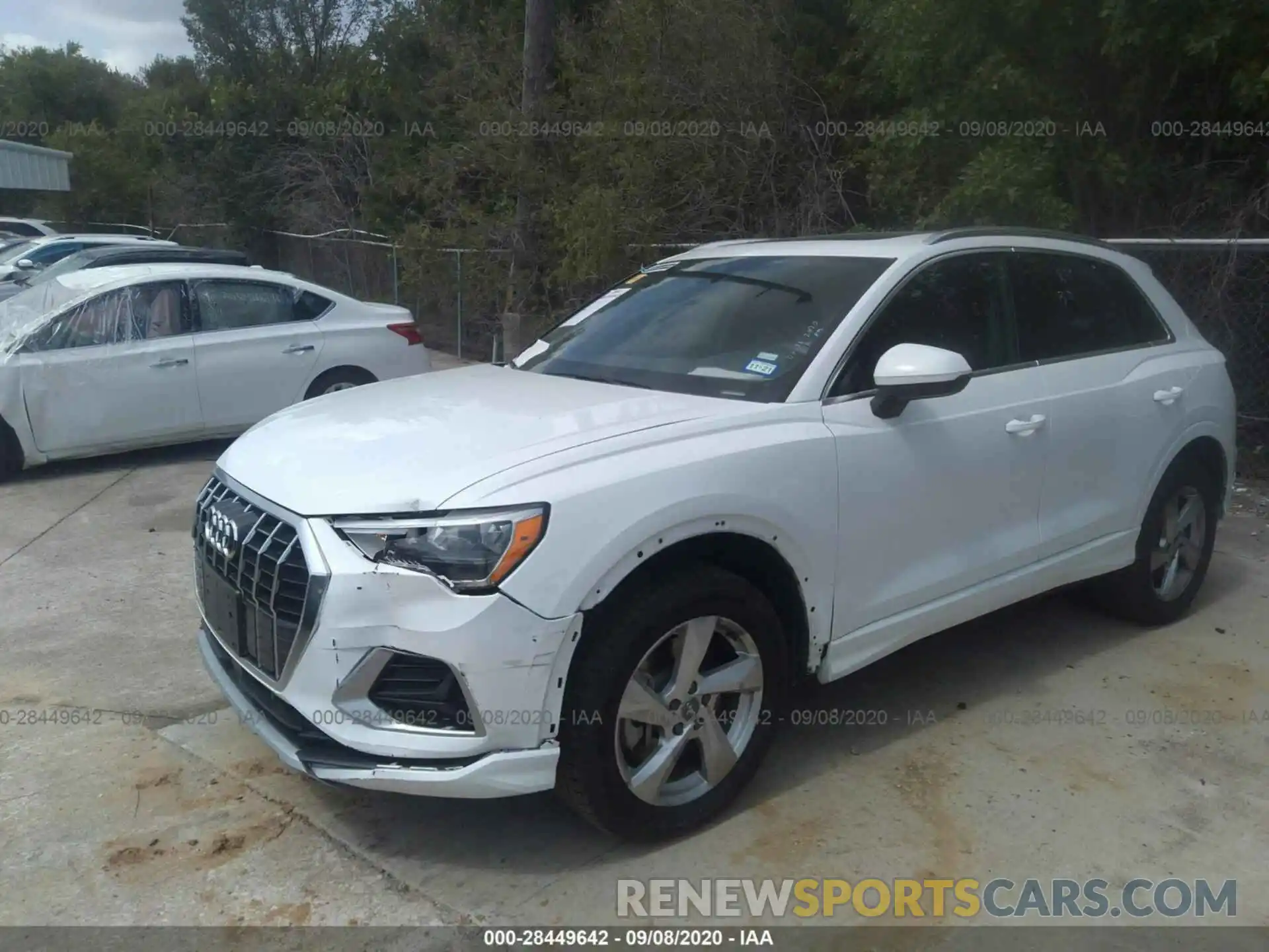 2 Photograph of a damaged car WA1AECF36L1029908 AUDI Q3 2020