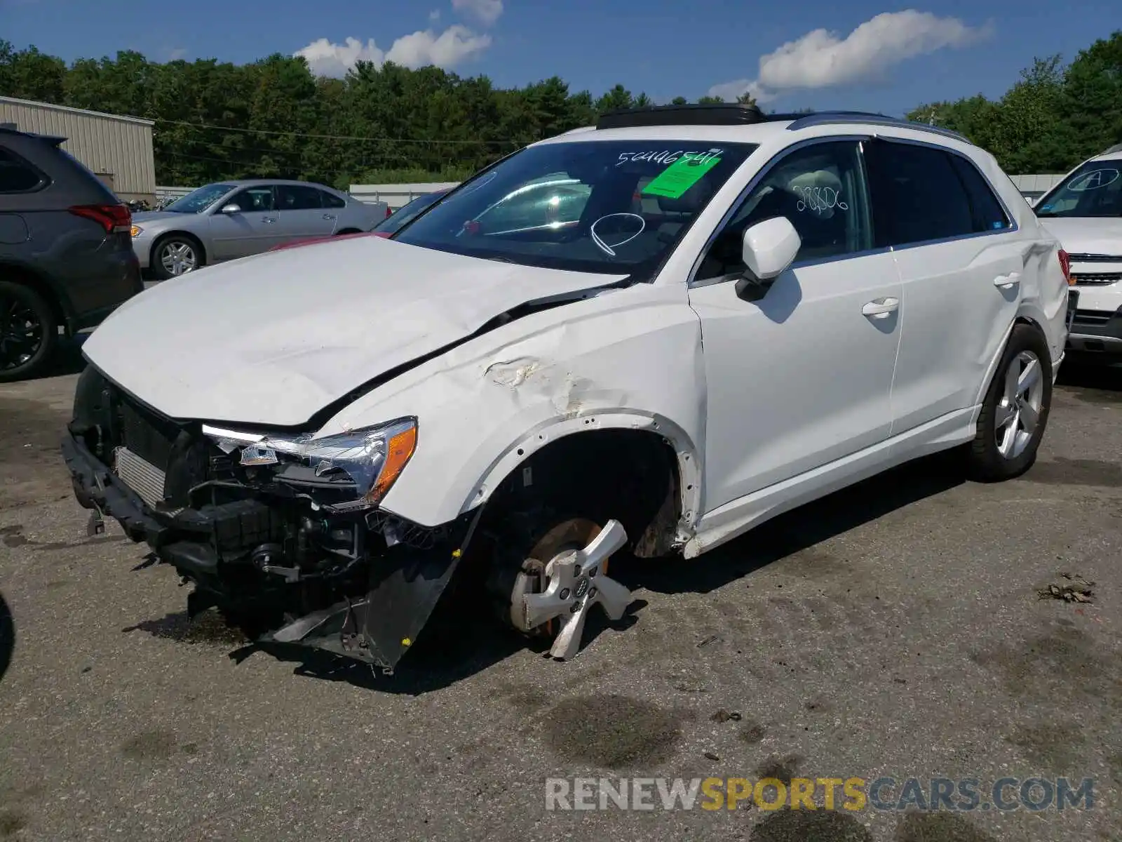 2 Photograph of a damaged car WA1AECF37L1032185 AUDI Q3 2020