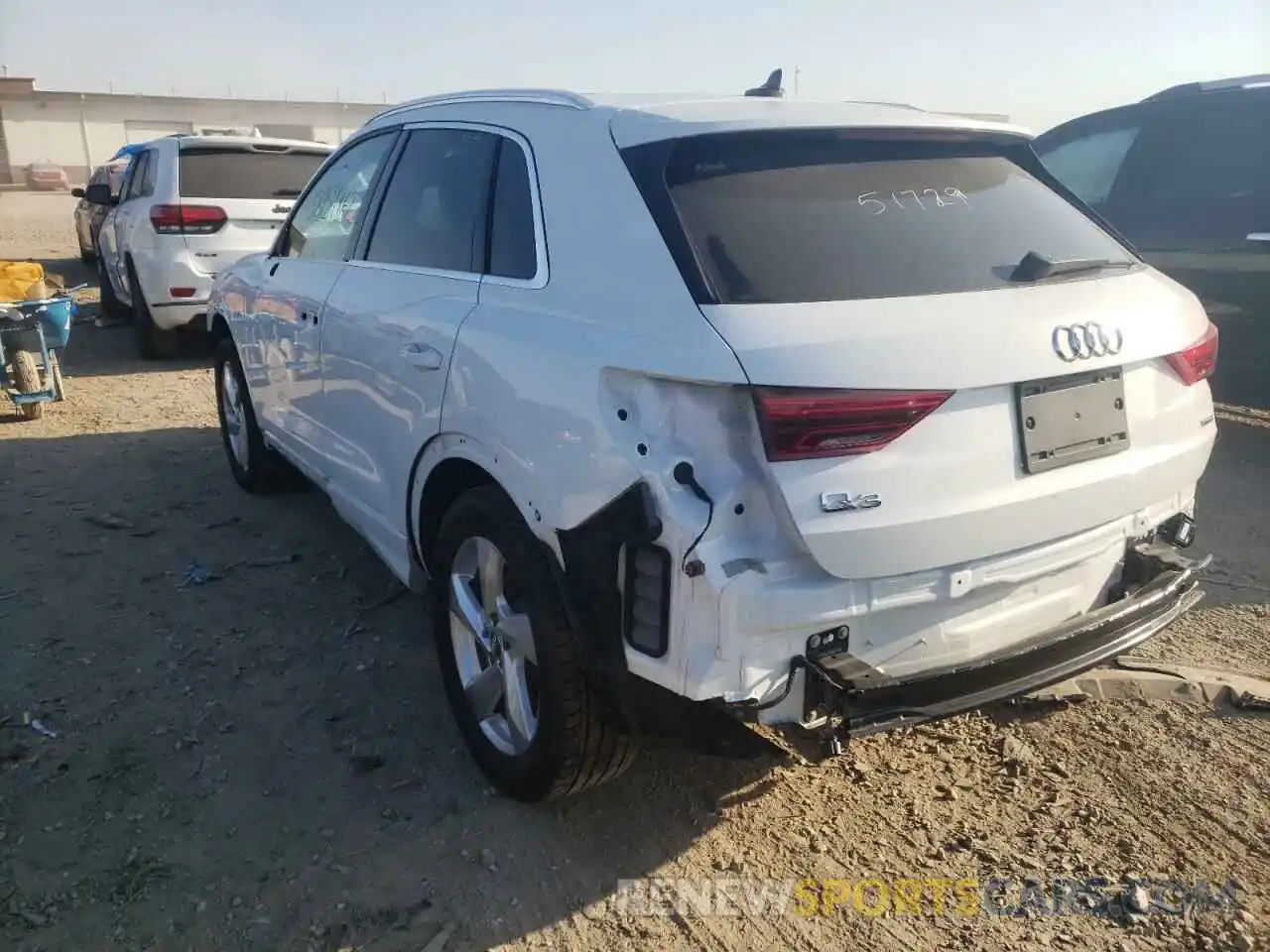 3 Photograph of a damaged car WA1AECF37L1123165 AUDI Q3 2020