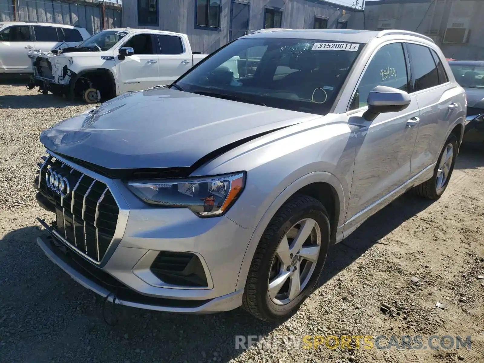 2 Photograph of a damaged car WA1AECF38L1024340 AUDI Q3 2020