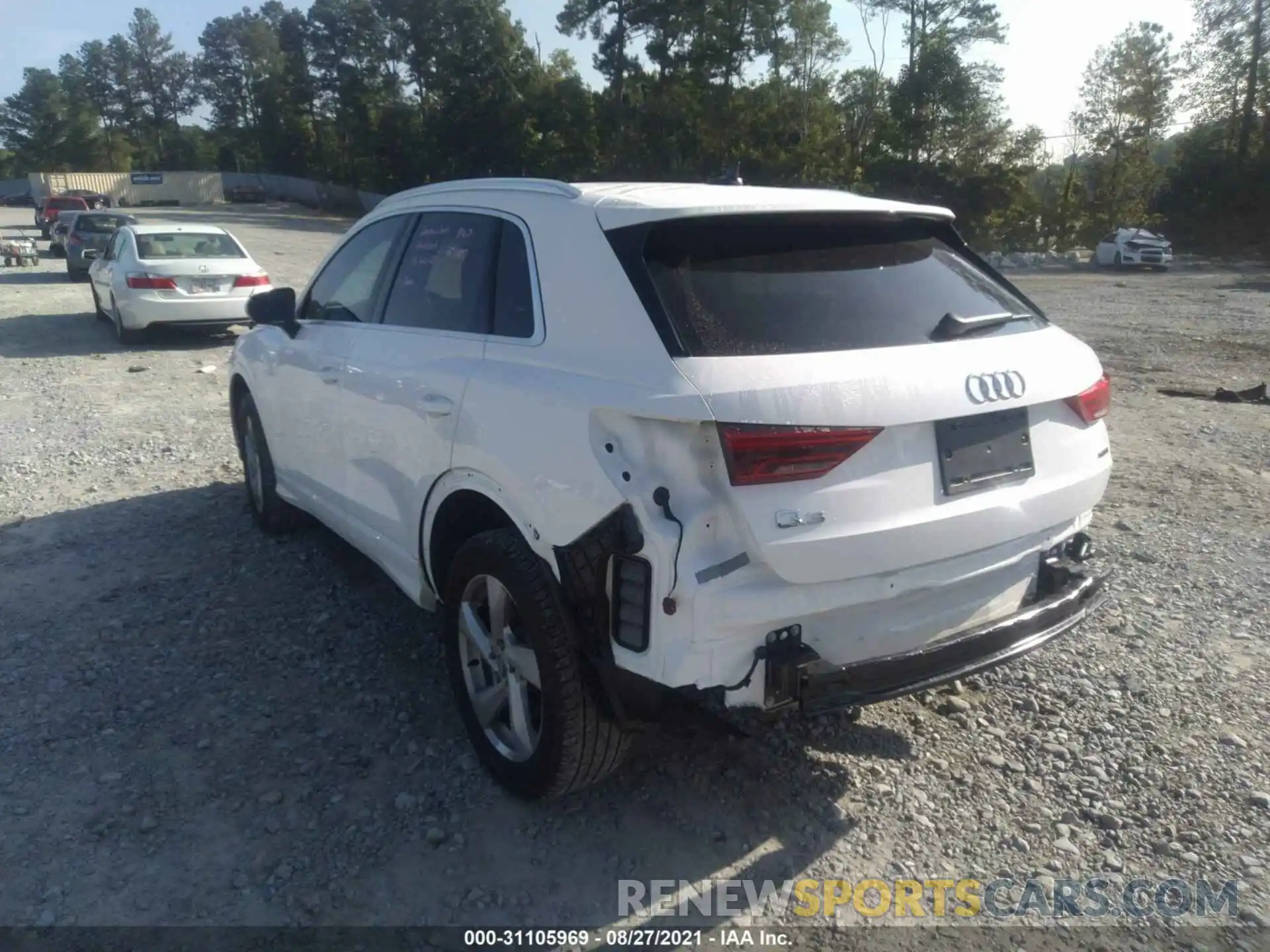 3 Фотография поврежденного автомобиля WA1AECF38L1025519 AUDI Q3 2020