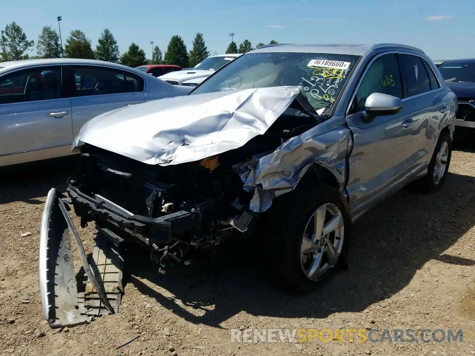 2 Photograph of a damaged car WA1AECF38L1029750 AUDI Q3 2020