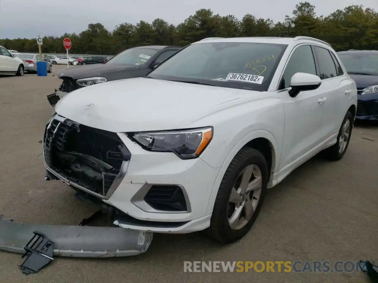 2 Photograph of a damaged car WA1AECF38L1030221 AUDI Q3 2020