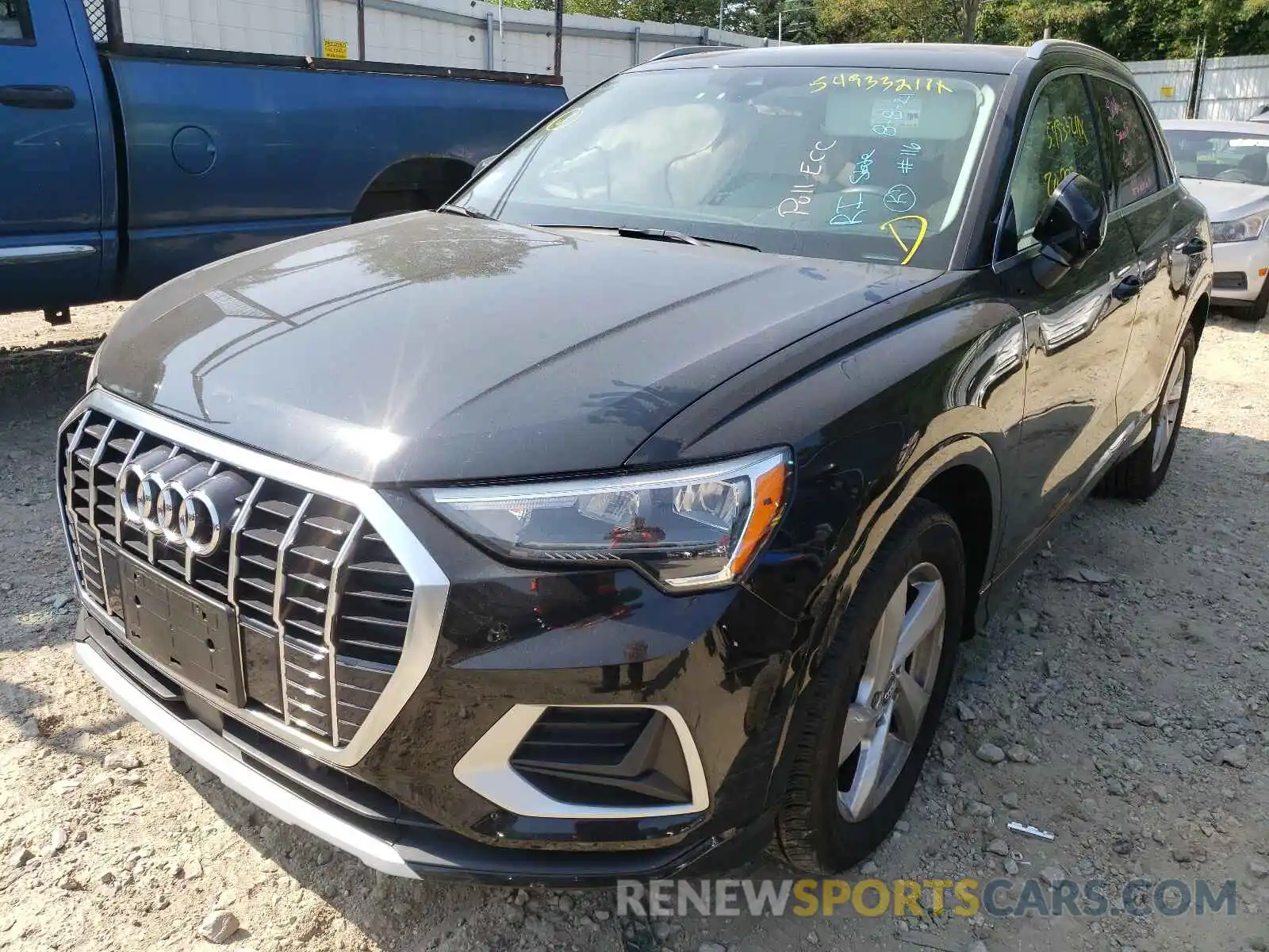 2 Photograph of a damaged car WA1AECF38L1034608 AUDI Q3 2020