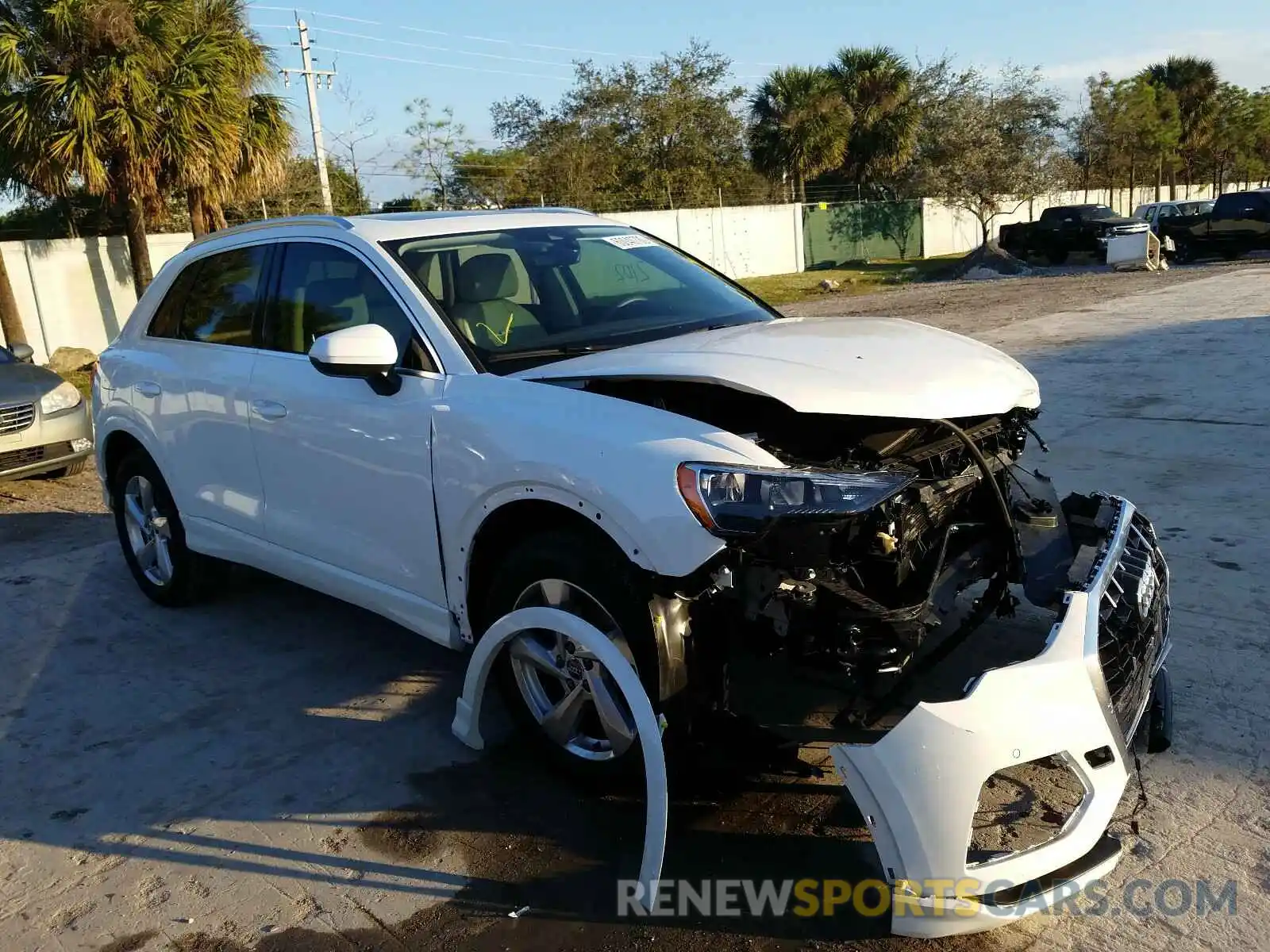 1 Photograph of a damaged car WA1AECF38L1109145 AUDI Q3 2020