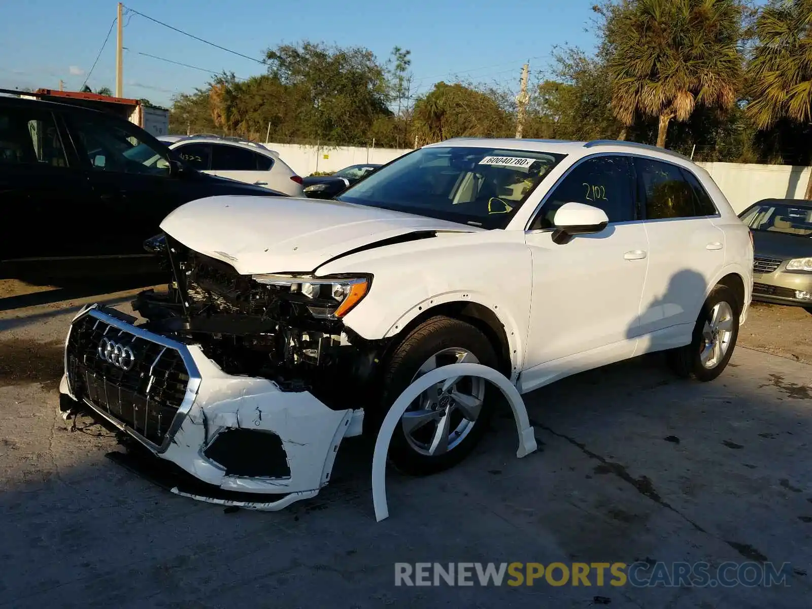 2 Photograph of a damaged car WA1AECF38L1109145 AUDI Q3 2020