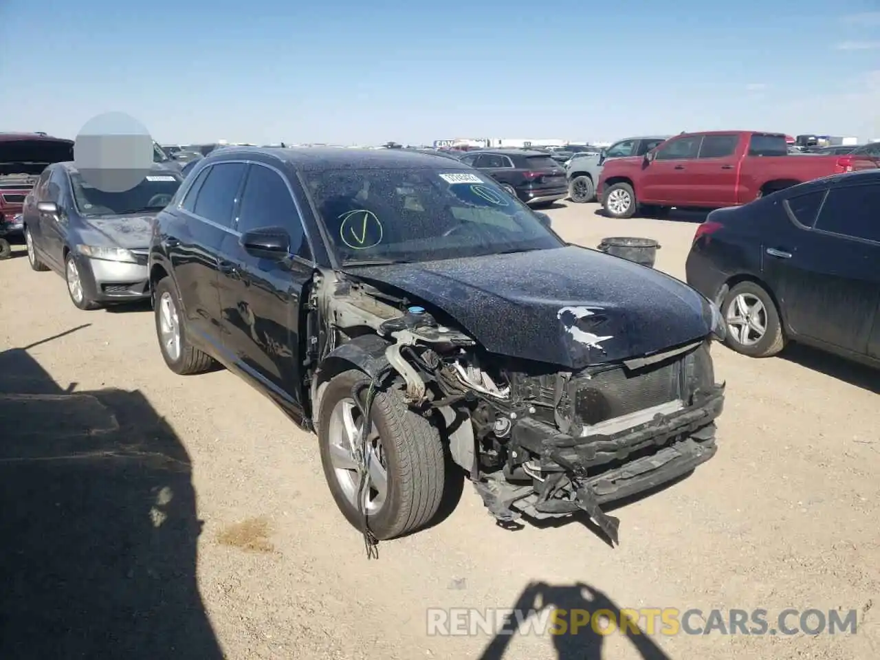 1 Photograph of a damaged car WA1AECF38L1114278 AUDI Q3 2020