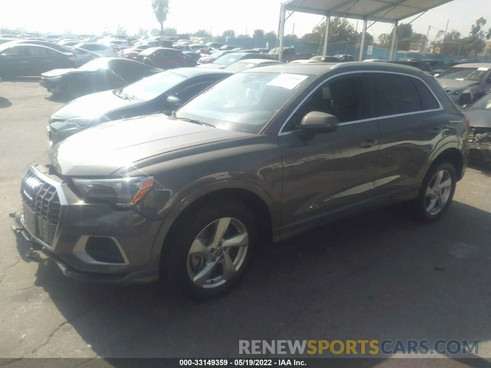 2 Photograph of a damaged car WA1AECF38L1116337 AUDI Q3 2020