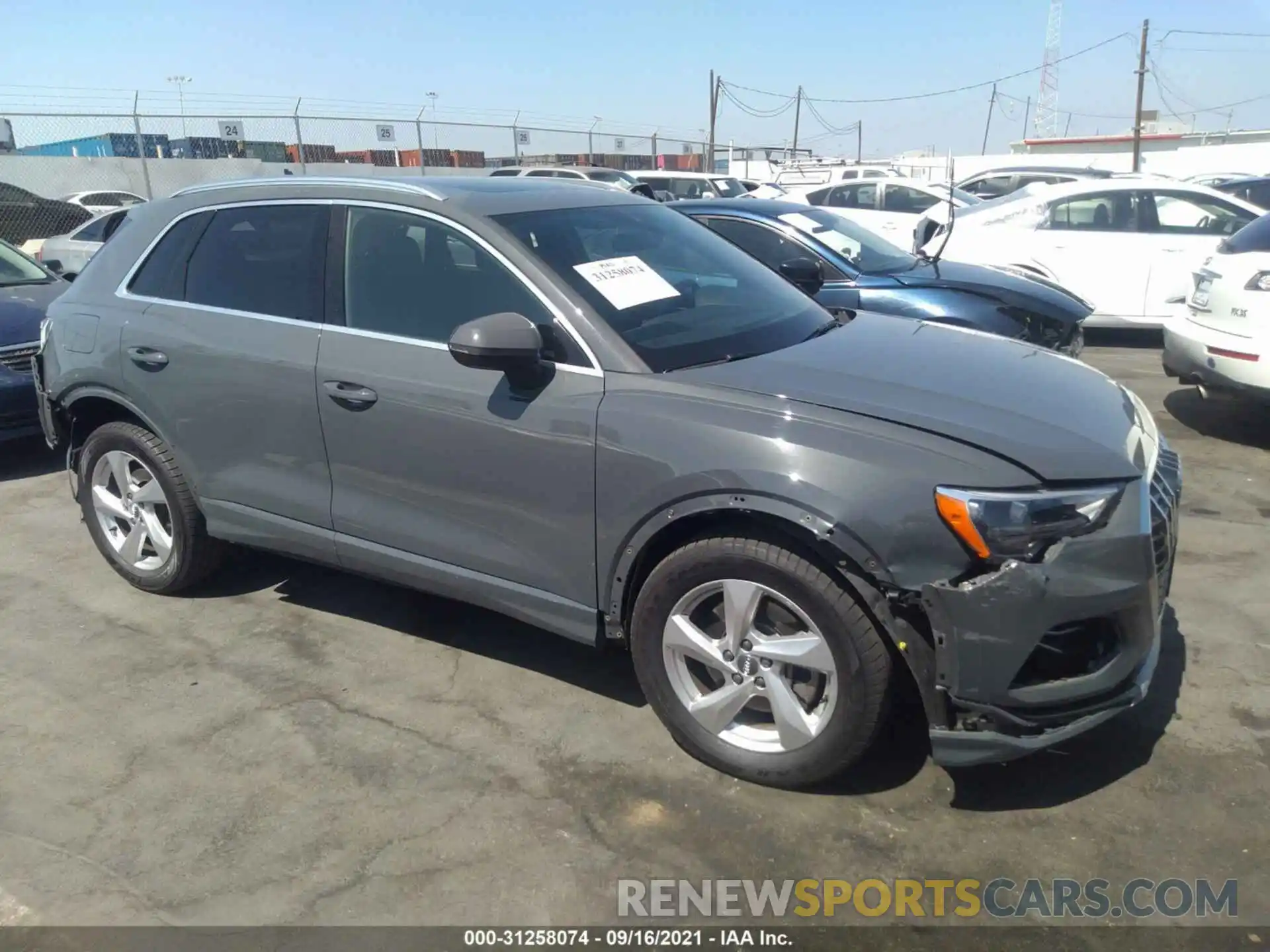 1 Photograph of a damaged car WA1AECF39L1021379 AUDI Q3 2020