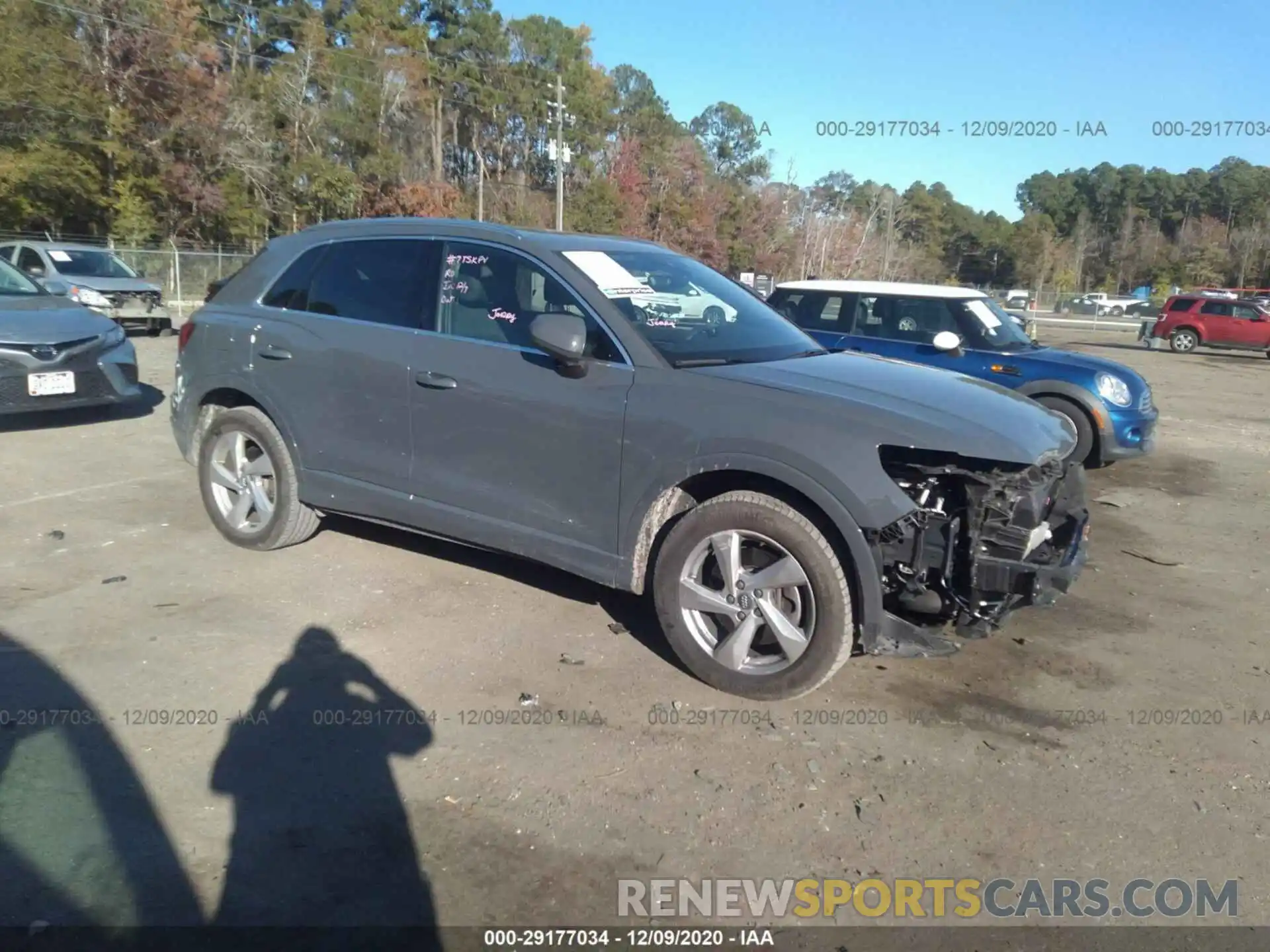 1 Photograph of a damaged car WA1AECF39L1026534 AUDI Q3 2020