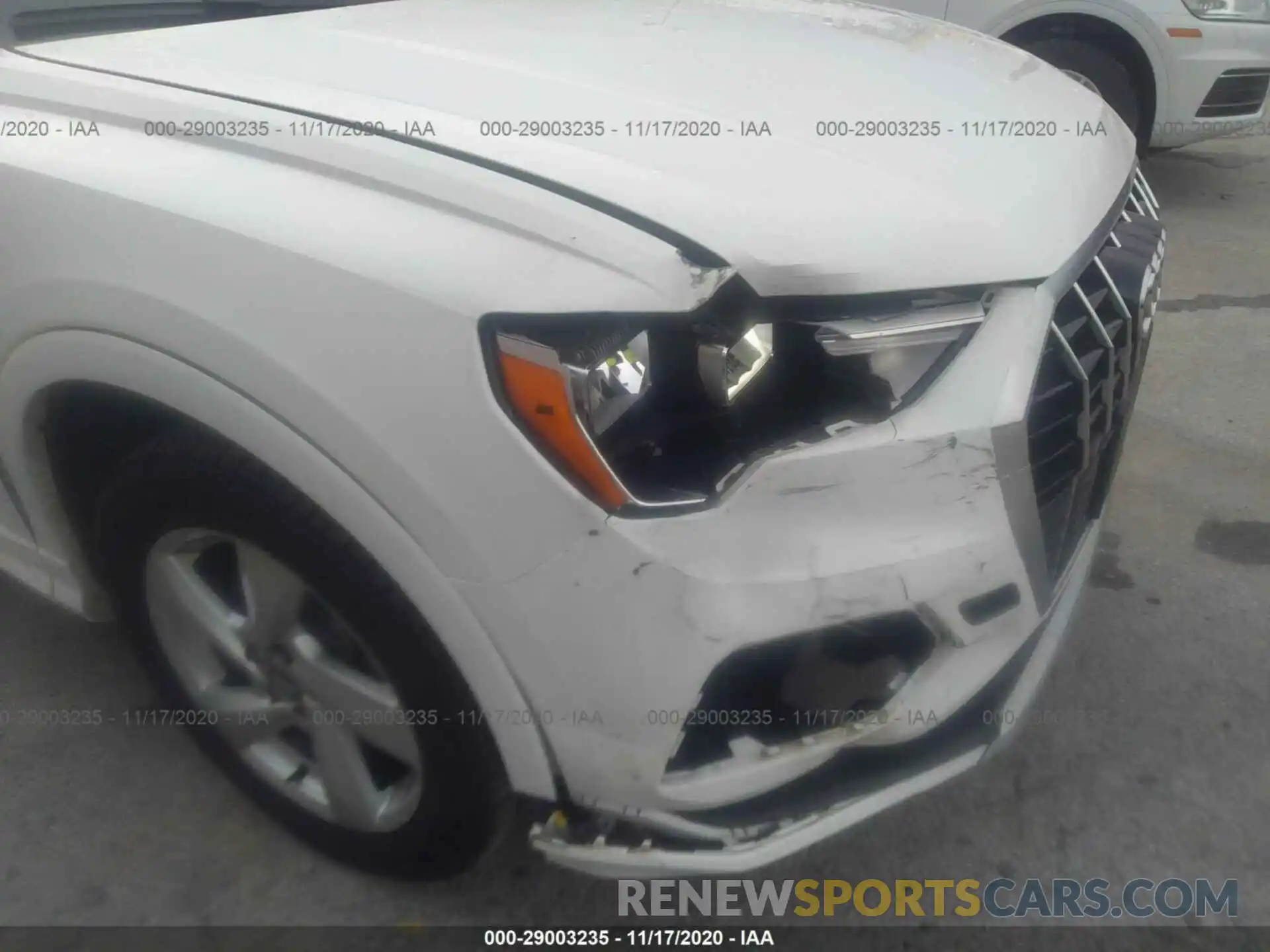 6 Photograph of a damaged car WA1AECF39L1037789 AUDI Q3 2020