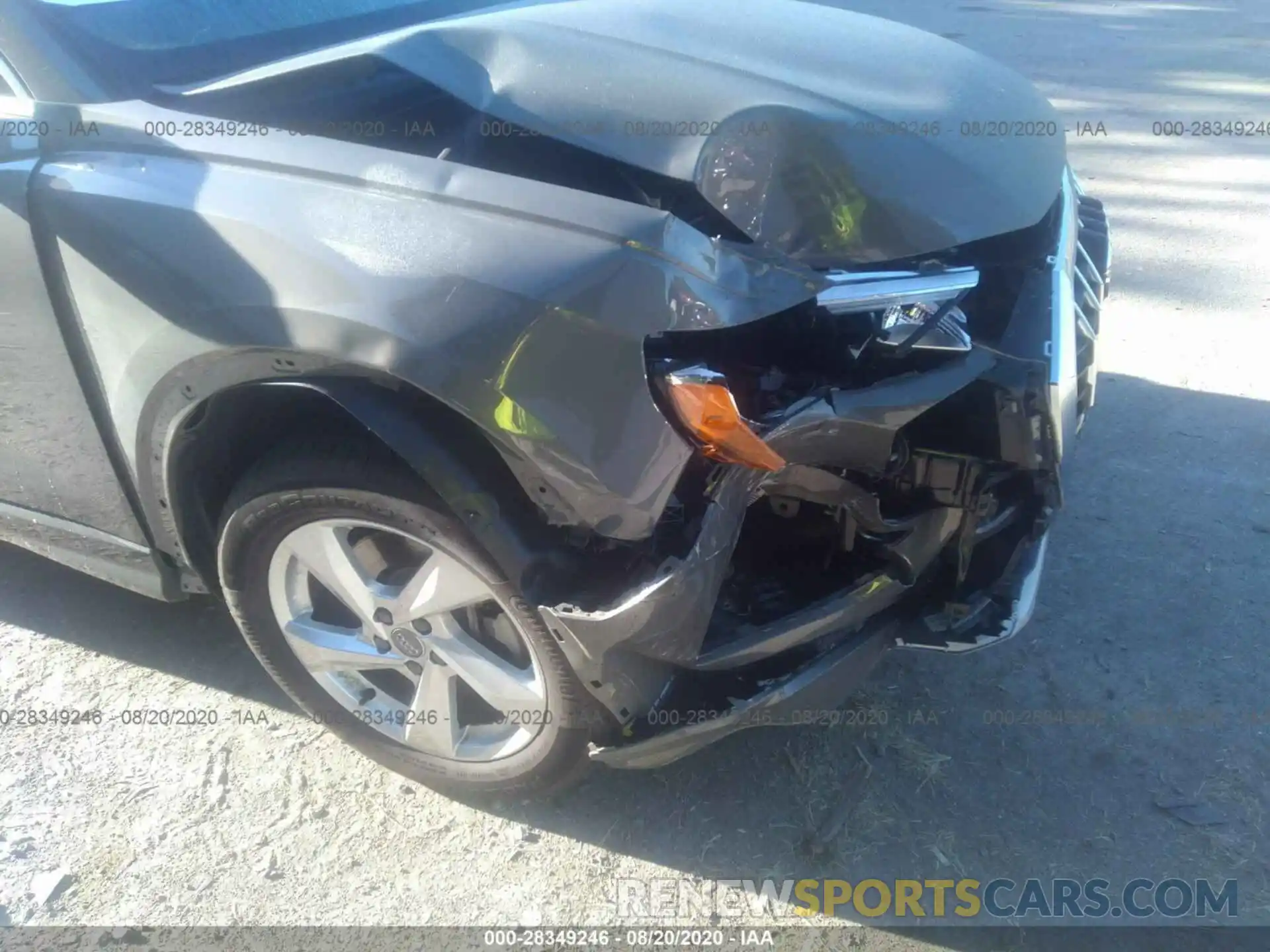 6 Photograph of a damaged car WA1AECF39L1041440 AUDI Q3 2020