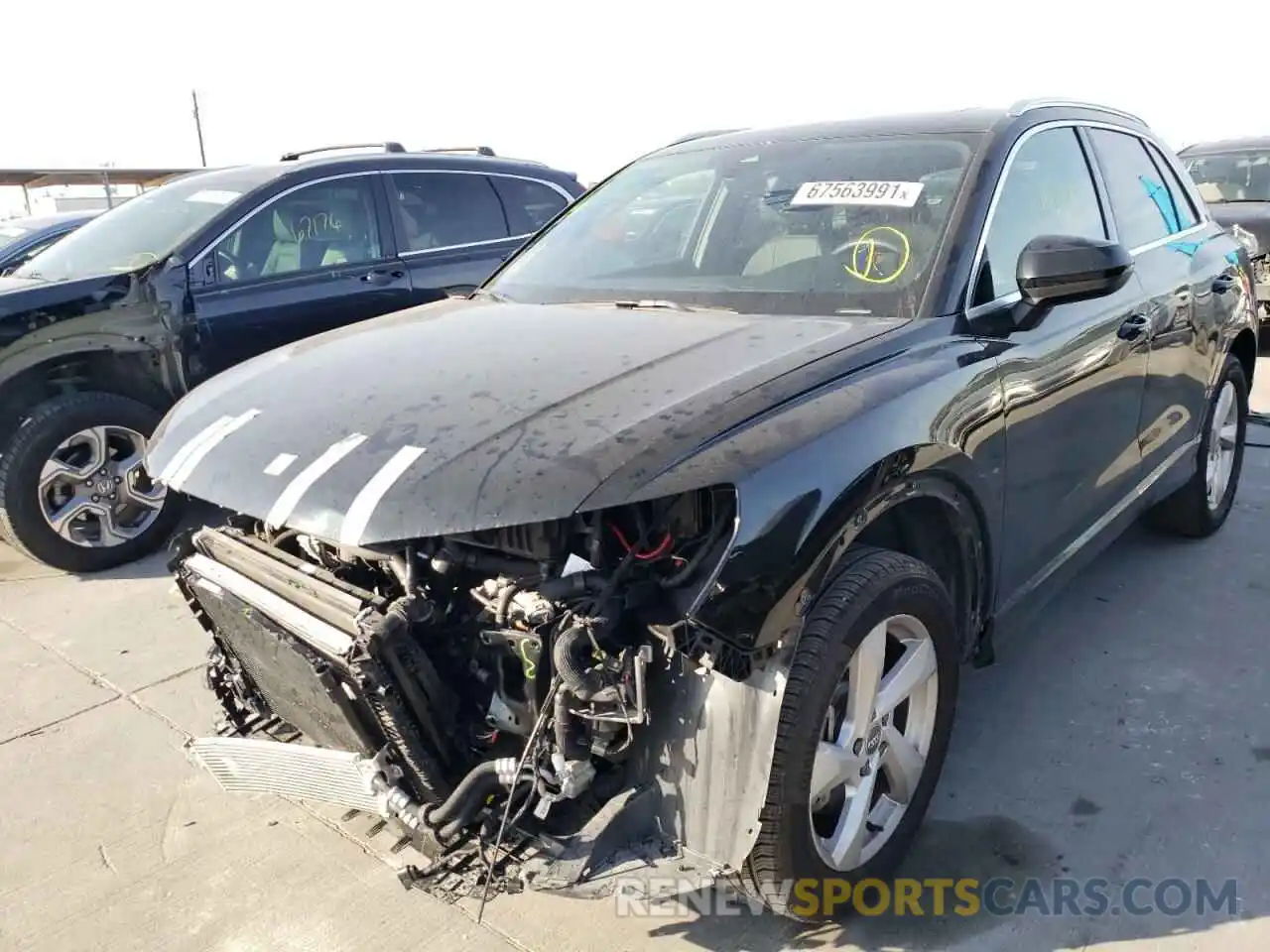 2 Photograph of a damaged car WA1AECF39L1091044 AUDI Q3 2020