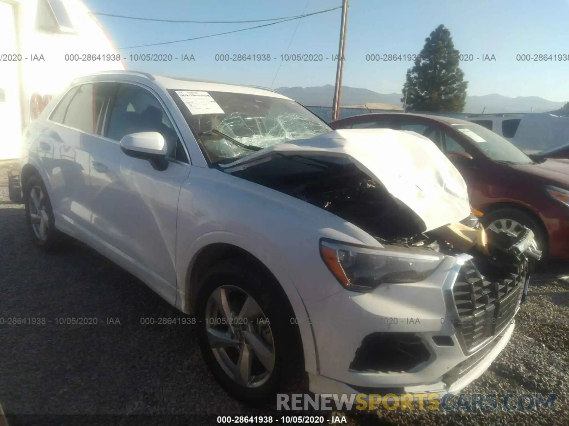 1 Photograph of a damaged car WA1AECF39L1107954 AUDI Q3 2020