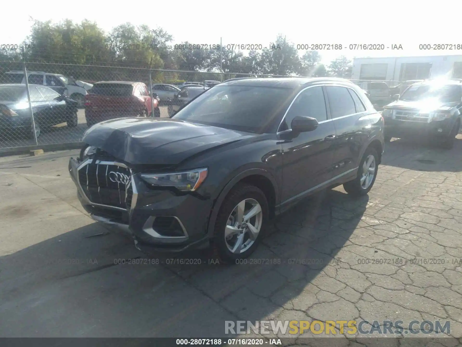 2 Фотография поврежденного автомобиля WA1AECF3XL1003022 AUDI Q3 2020