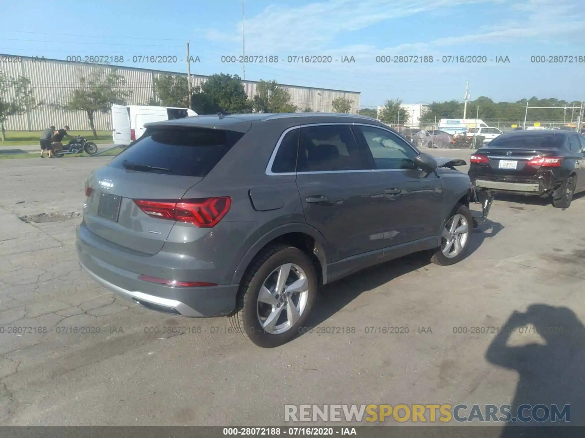 4 Фотография поврежденного автомобиля WA1AECF3XL1003022 AUDI Q3 2020